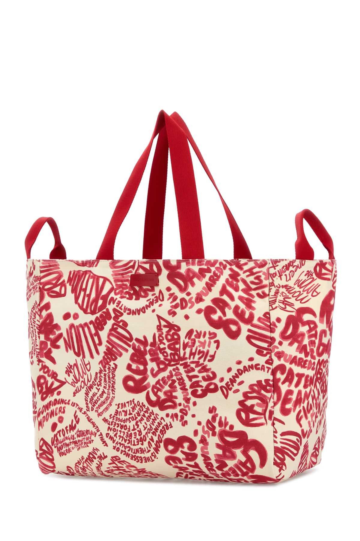 Dsquared2 Printed Canvas Shopping Bag Size ONE SIZE - 2 Thumbnail