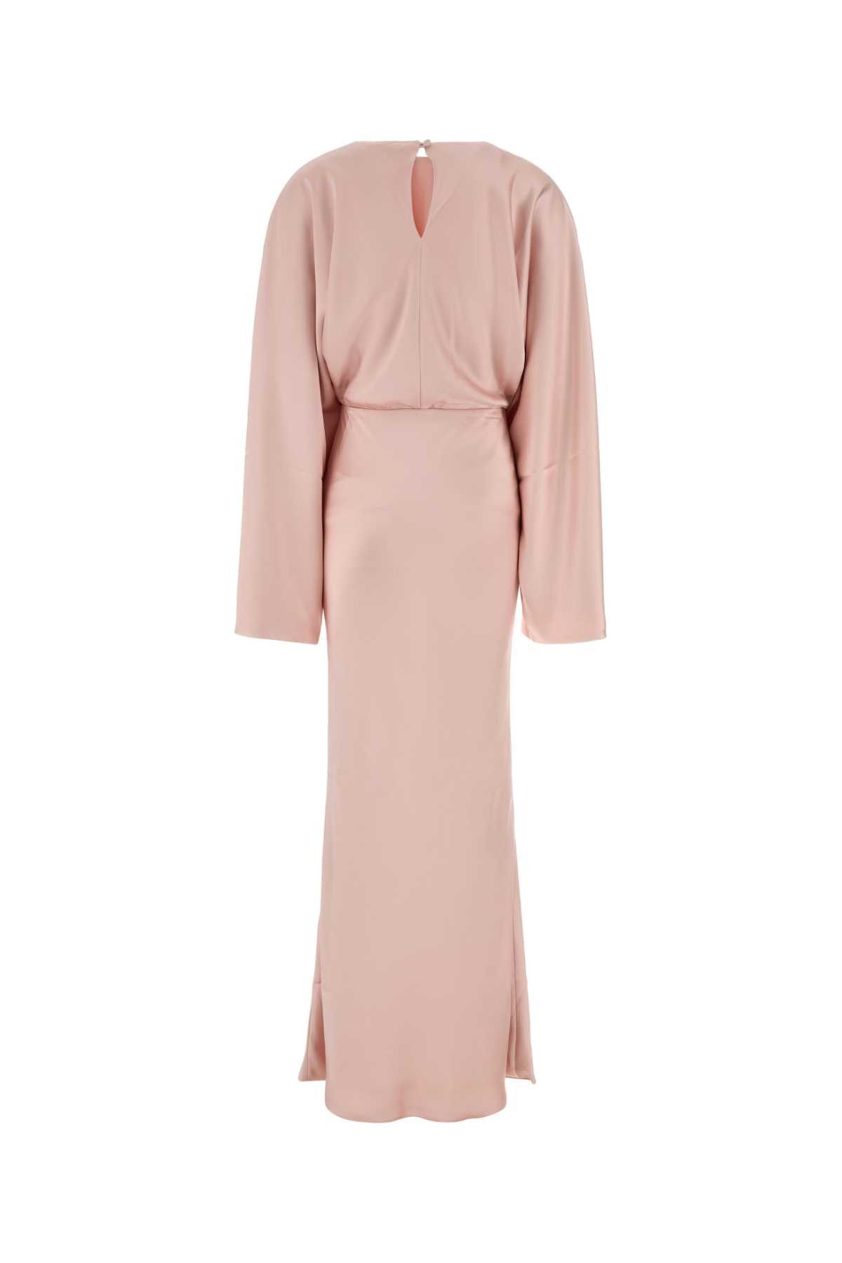 Norma Kamali Pink Satin Long Dress Size XS / US 0-2 / IT 36-38 - 2 Thumbnail