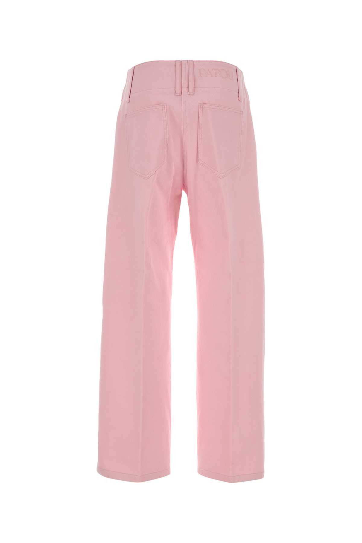 Patou Pink Cotton Pant Size 25" / US 0 / IT 36 - 2 Thumbnail