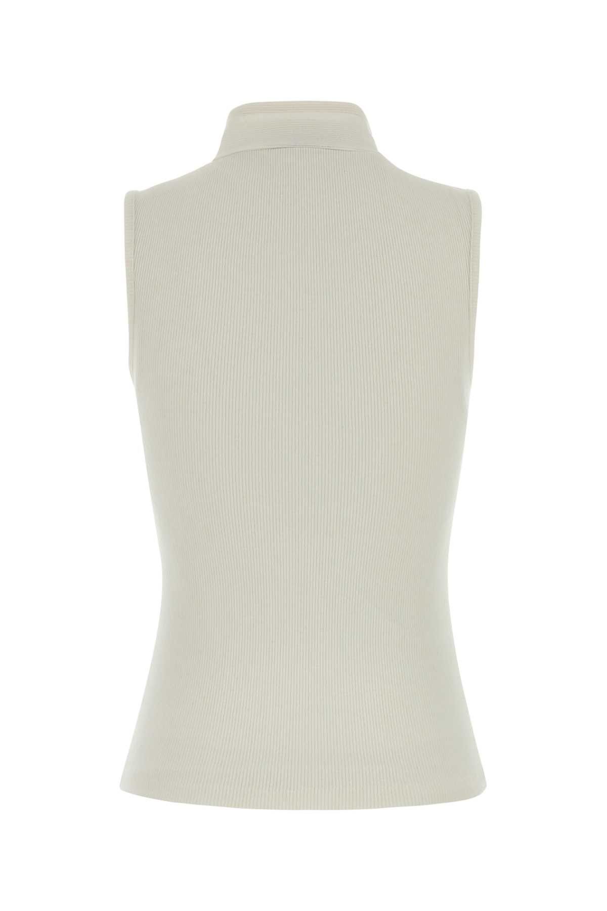 Lemaire White Stretch Cotton Blend Vest Size M / US 6-8 / IT 42-44 - 2 Thumbnail