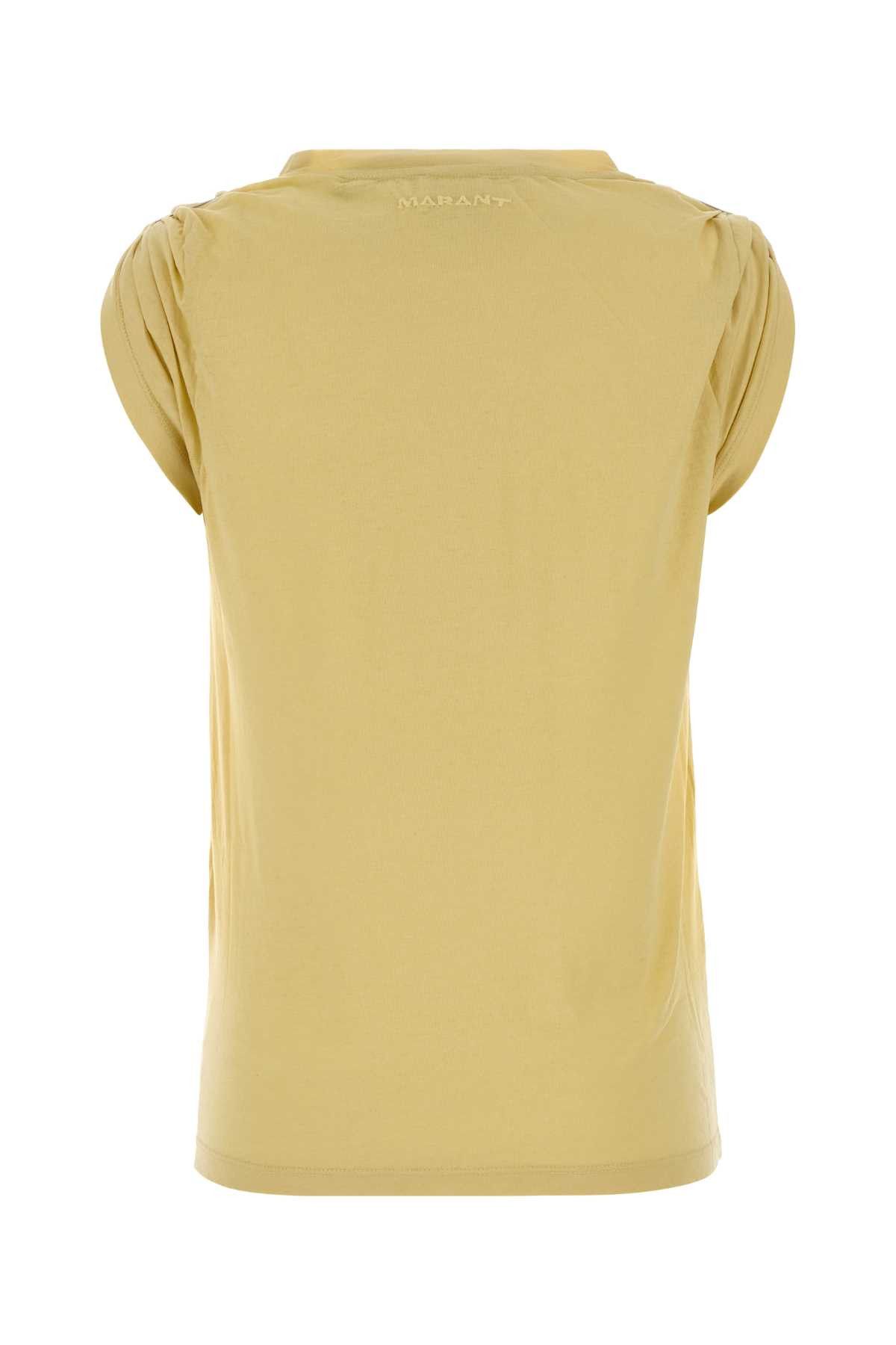 Isabel Marant Etoile Yellow Cotton Blend Zelna Tank Top Size M / US 6-8 / IT 42-44 - 2 Thumbnail