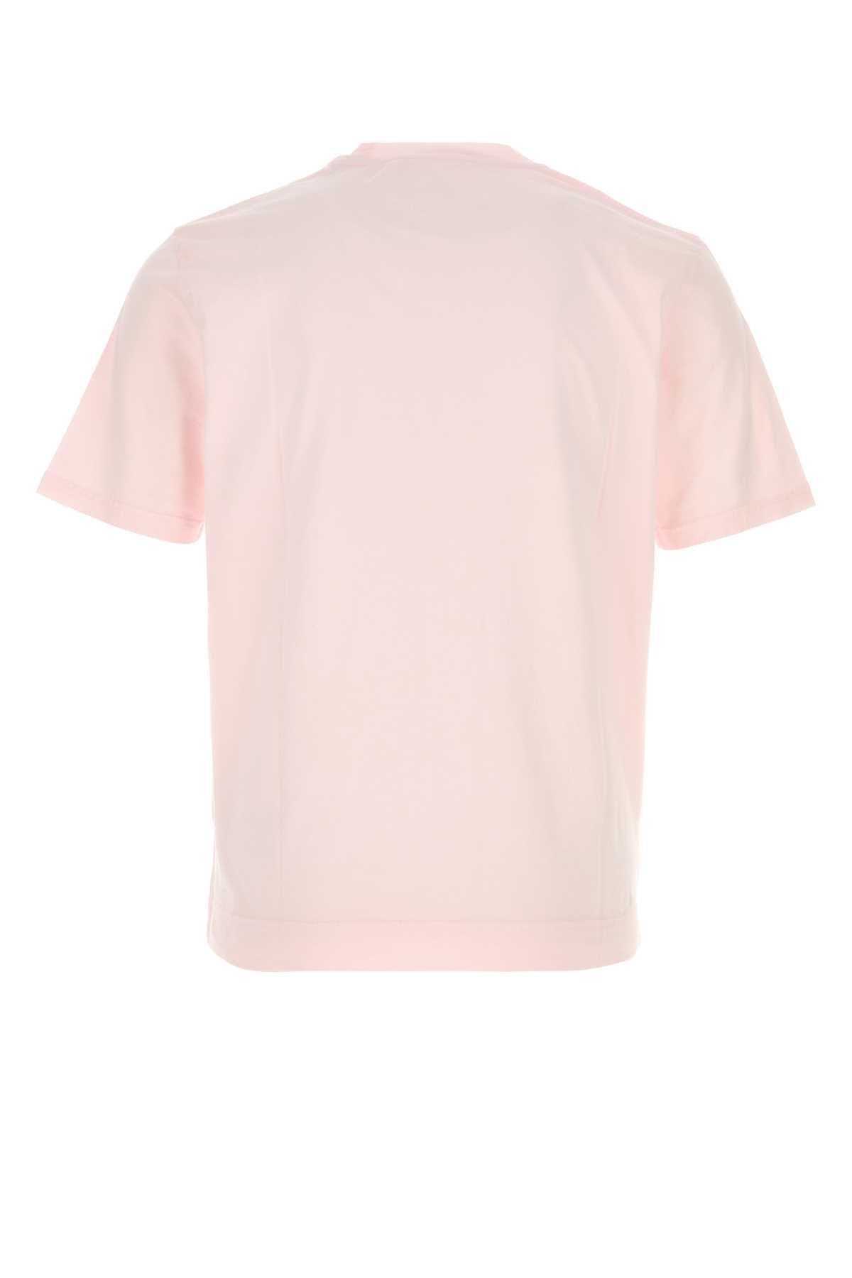Fedeli Pink Cotton T-Shirt Size US XXL / EU 58 / 5 - 2 Thumbnail