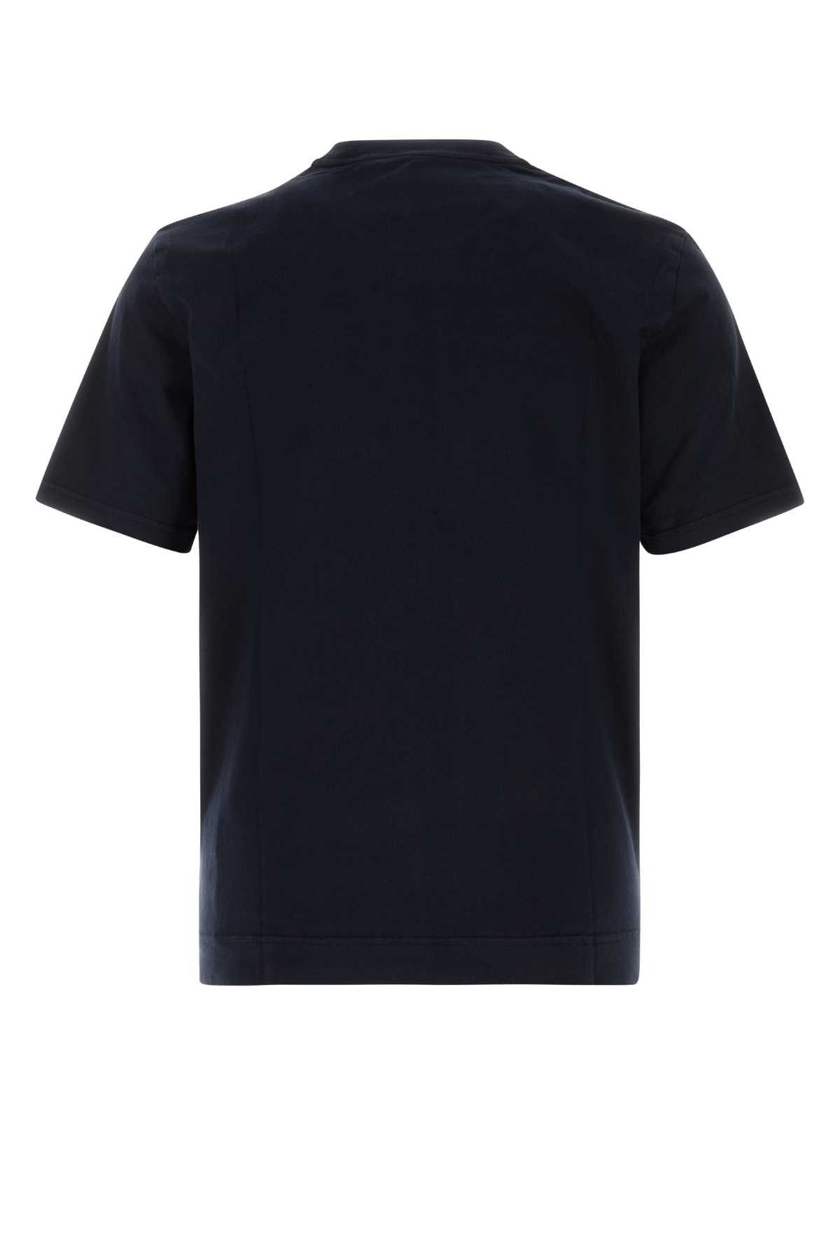 Fedeli Navy Blue Cotton T-Shirt Size US XXL / EU 58 / 5 - 2 Thumbnail