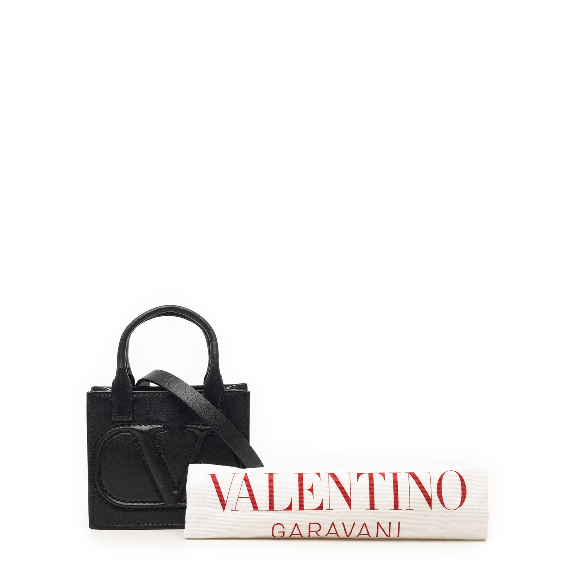 Valentino Mini Leather VLogo Walk Tote Size ONE SIZE - 7 Thumbnail