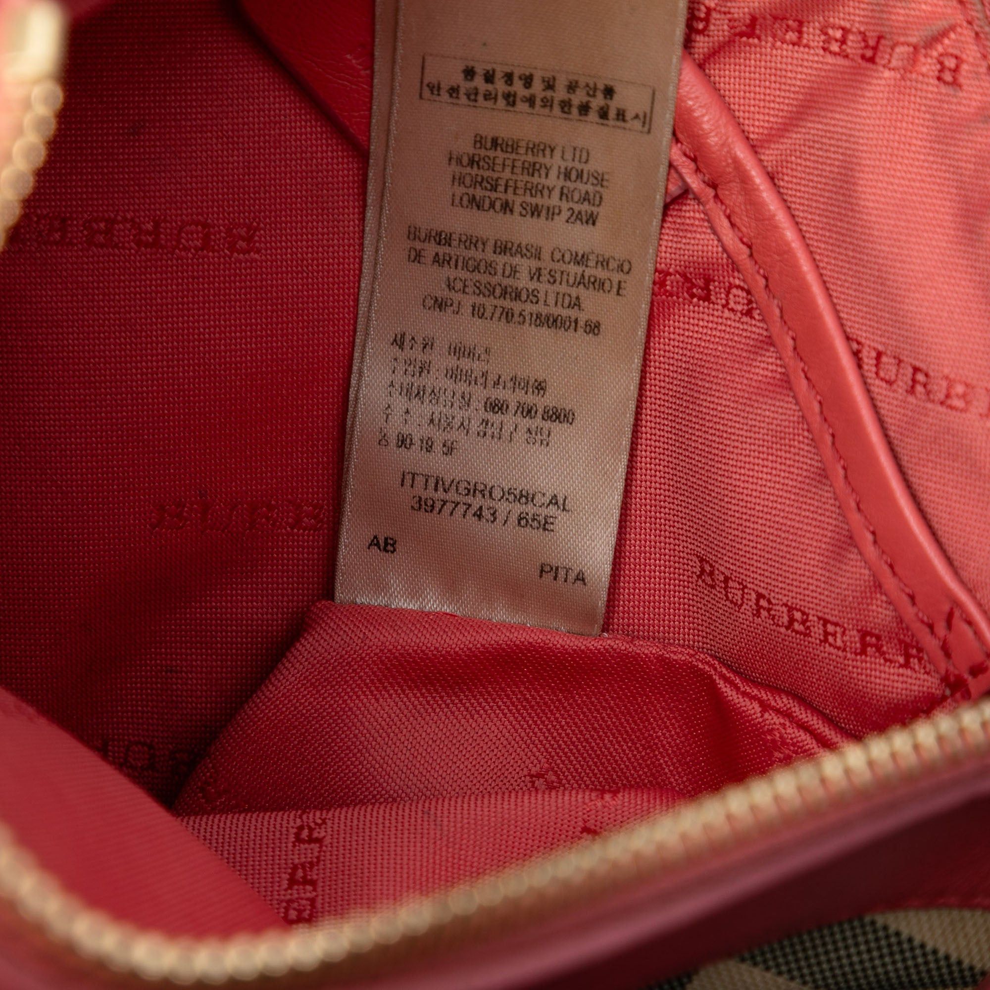 Burberry Haymarket Check Nylon Peyton Clutch Size ONE SIZE - 5 Thumbnail
