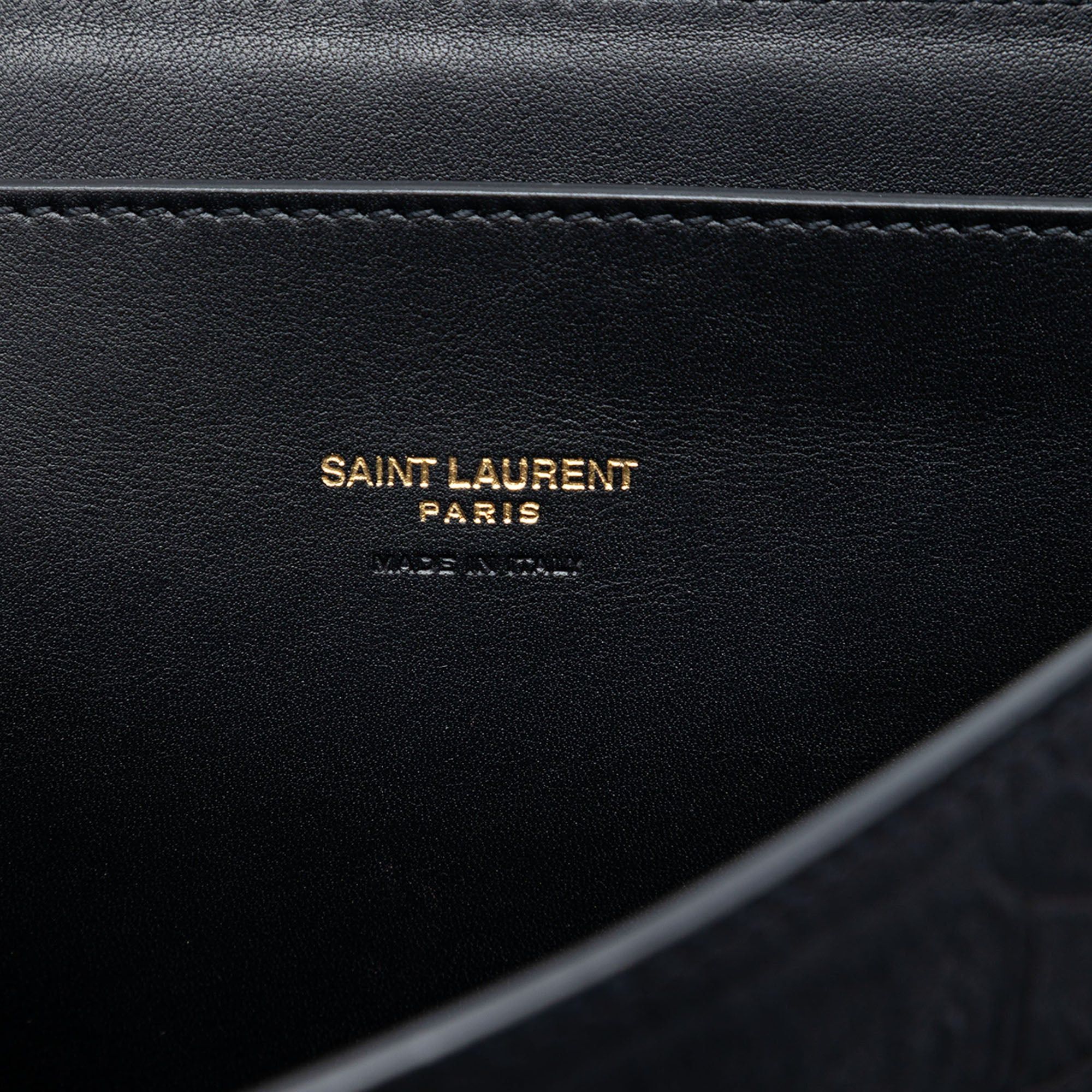 Saint Laurent Paris Medium Croc Embossed Nubuck Monogram Kaia Crossbody Size ONE SIZE - 5 Thumbnail