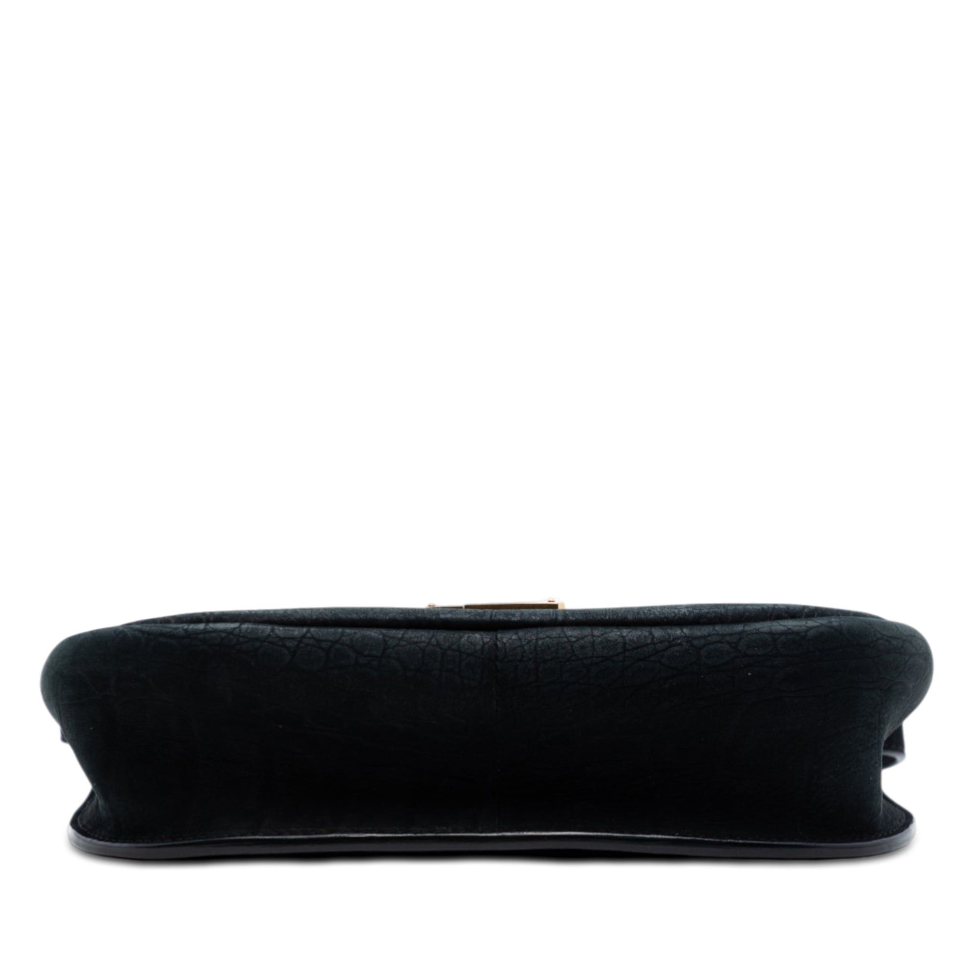 Saint Laurent Paris Medium Croc Embossed Nubuck Monogram Kaia Crossbody Size ONE SIZE - 3 Thumbnail