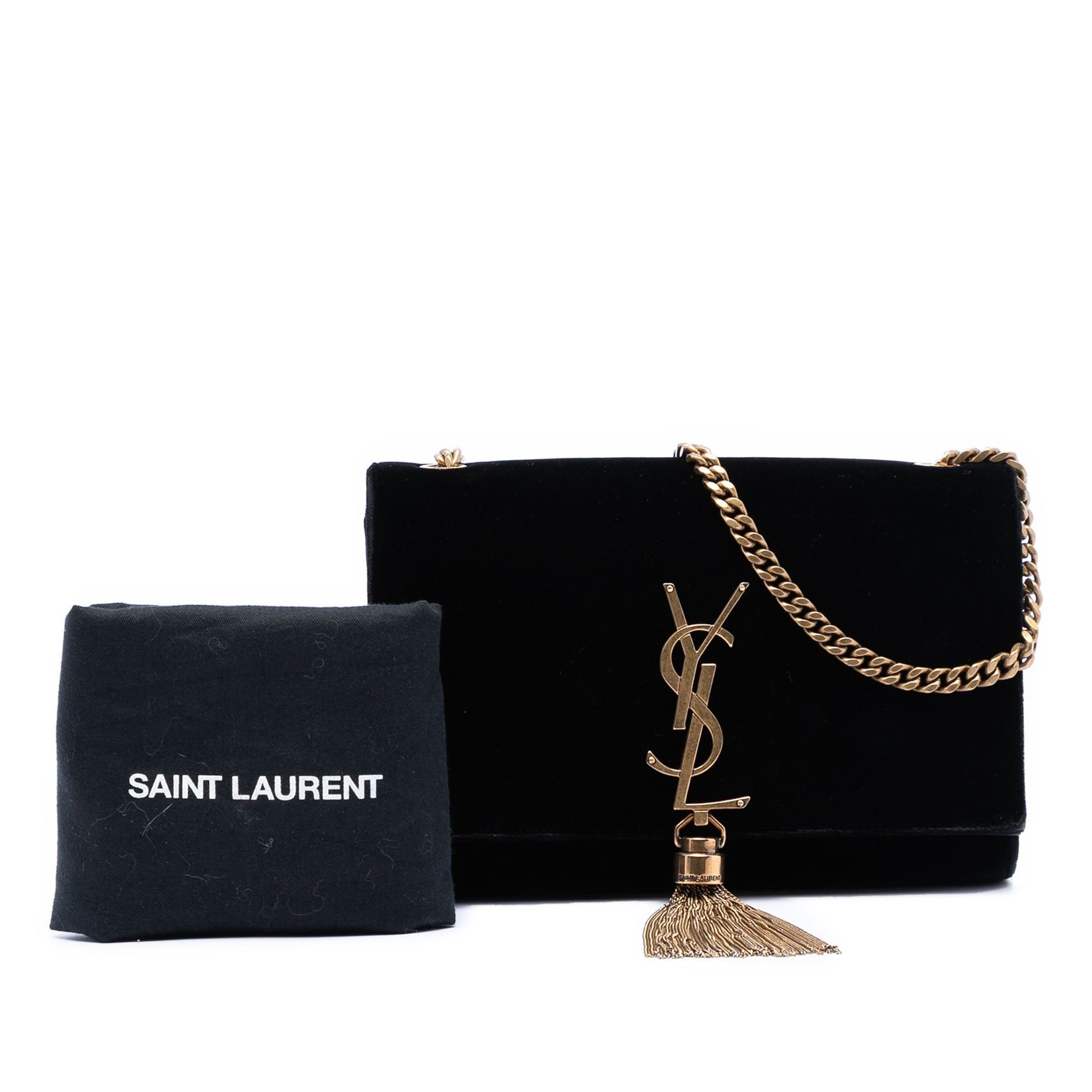 Saint Laurent Paris Small Suede Monogram Kate Tassel Crossbody Size ONE SIZE - 8 Thumbnail