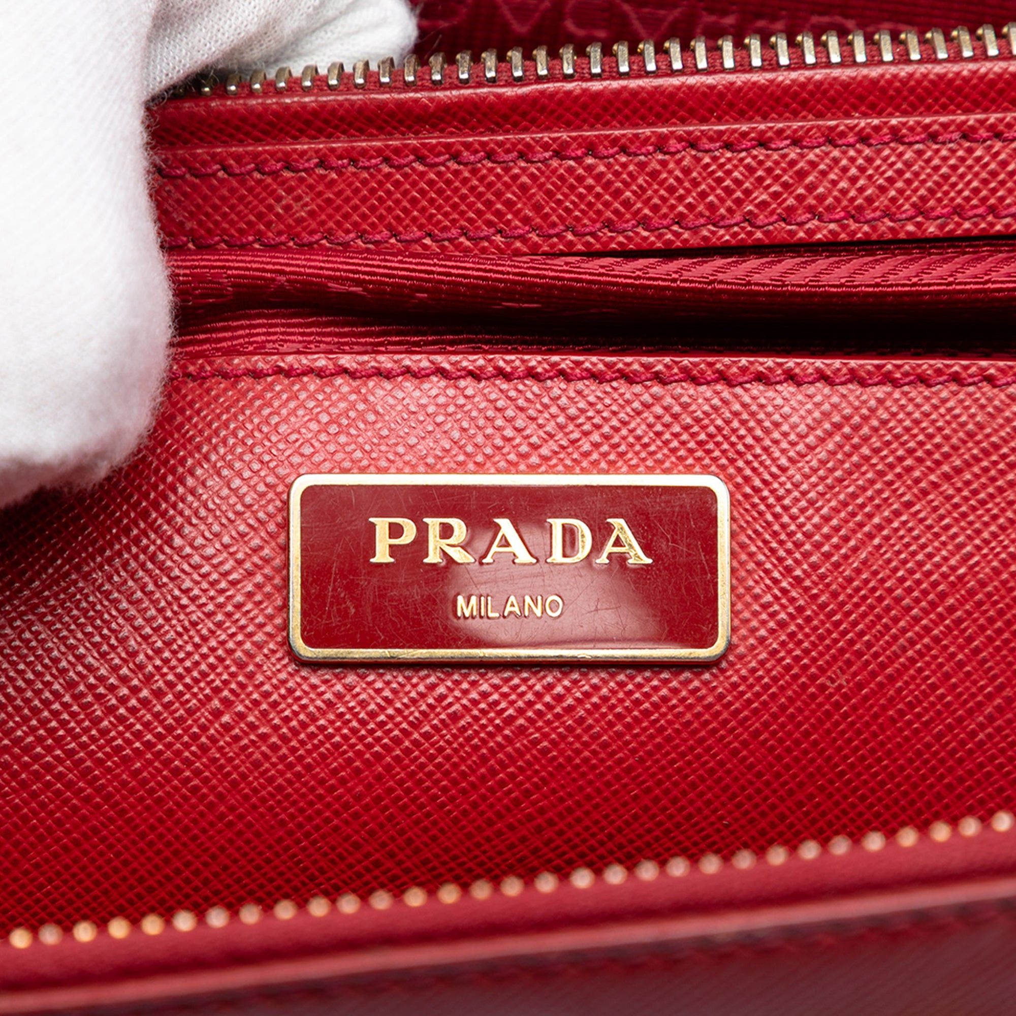 Prada Medium Saffiano Lux Galleria Double Zip Satchel Size ONE SIZE - 5 Thumbnail