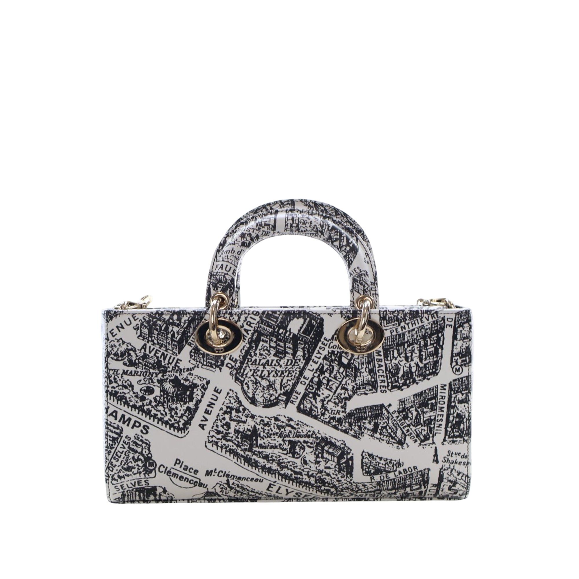 Dior Medium Calfskin Plan De Paris Printed Lady D Joy Size ONE SIZE - 4 Thumbnail