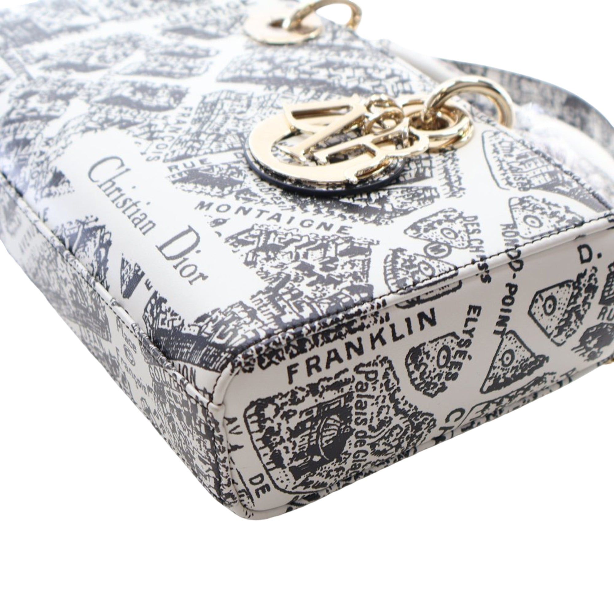 Dior Medium Calfskin Plan De Paris Printed Lady D Joy Size ONE SIZE - 8 Thumbnail