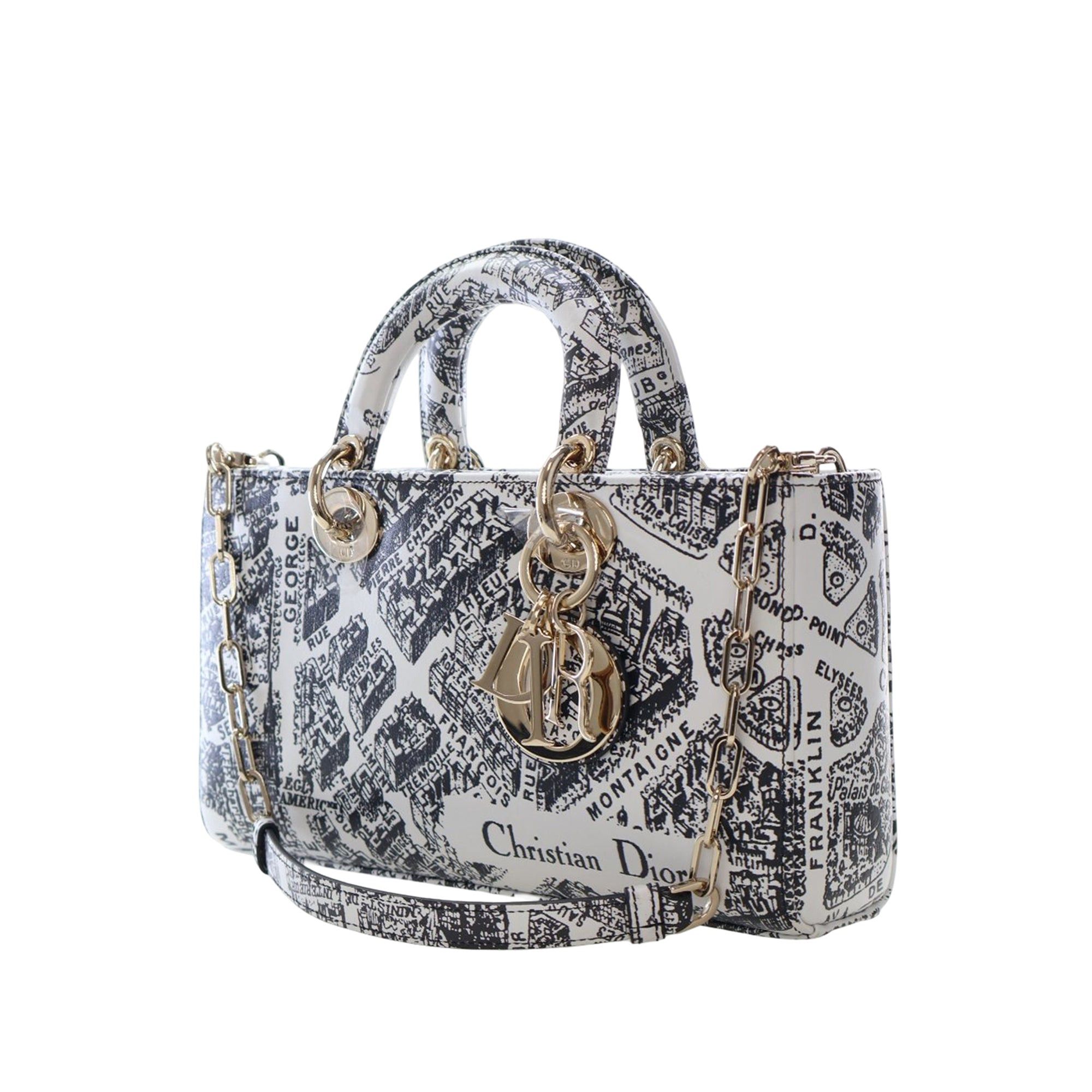 Dior Medium Calfskin Plan De Paris Printed Lady D Joy Size ONE SIZE - 2 Thumbnail
