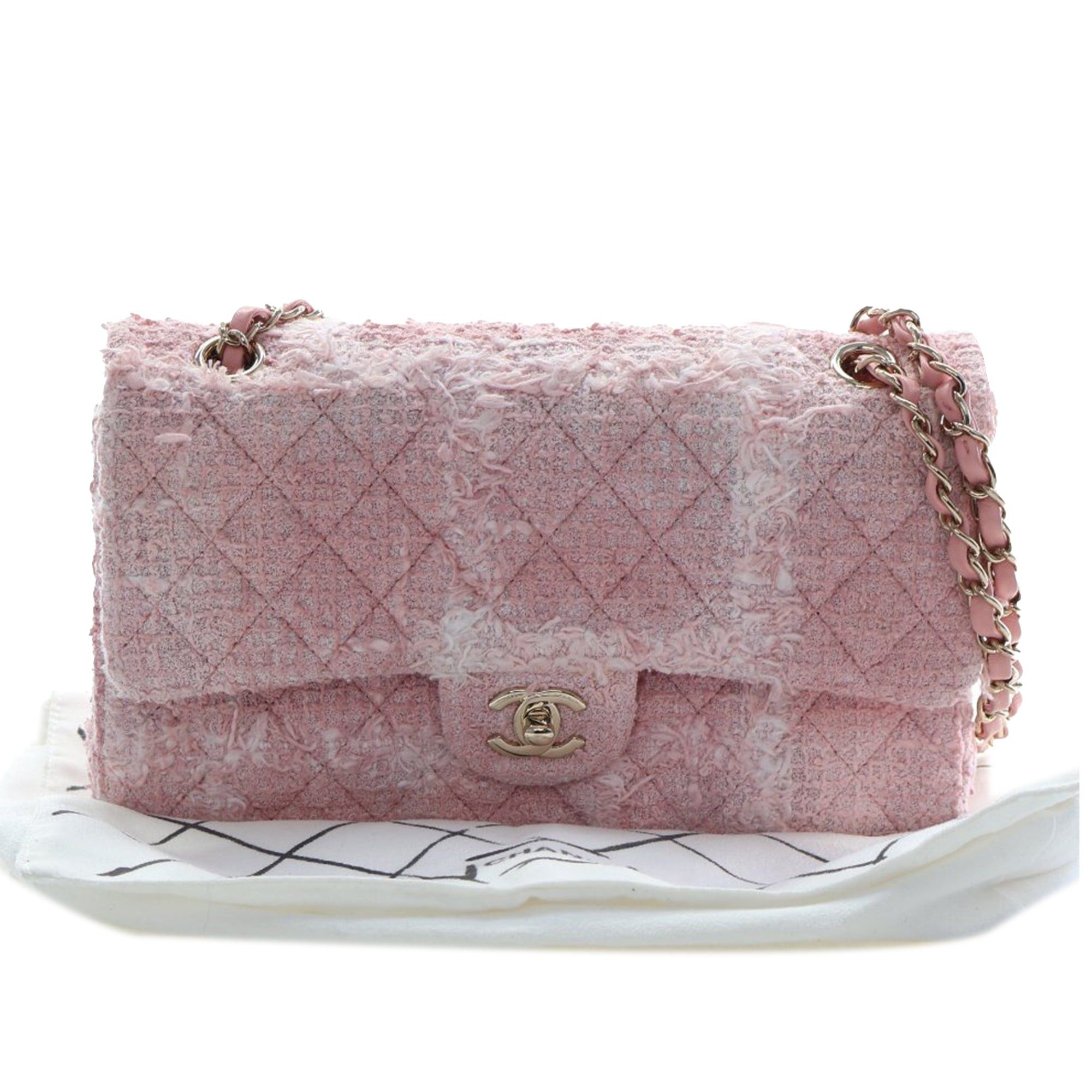 Chanel Medium Classic Tweed Double Flap Size ONE SIZE - 13 Thumbnail