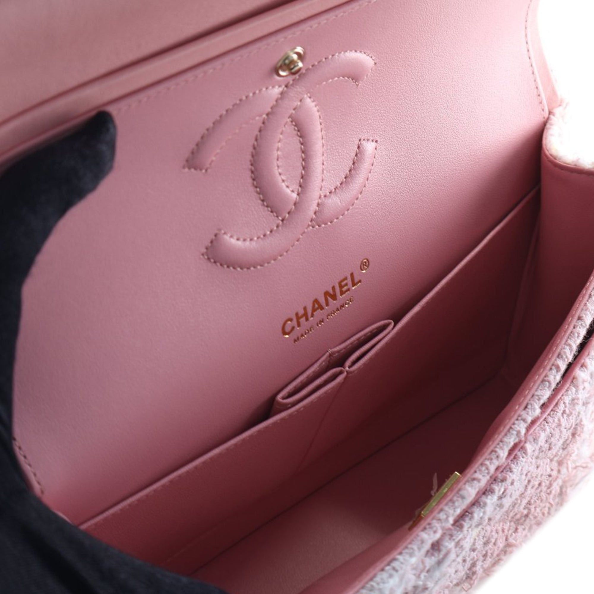 Chanel Medium Classic Tweed Double Flap Size ONE SIZE - 4 Thumbnail