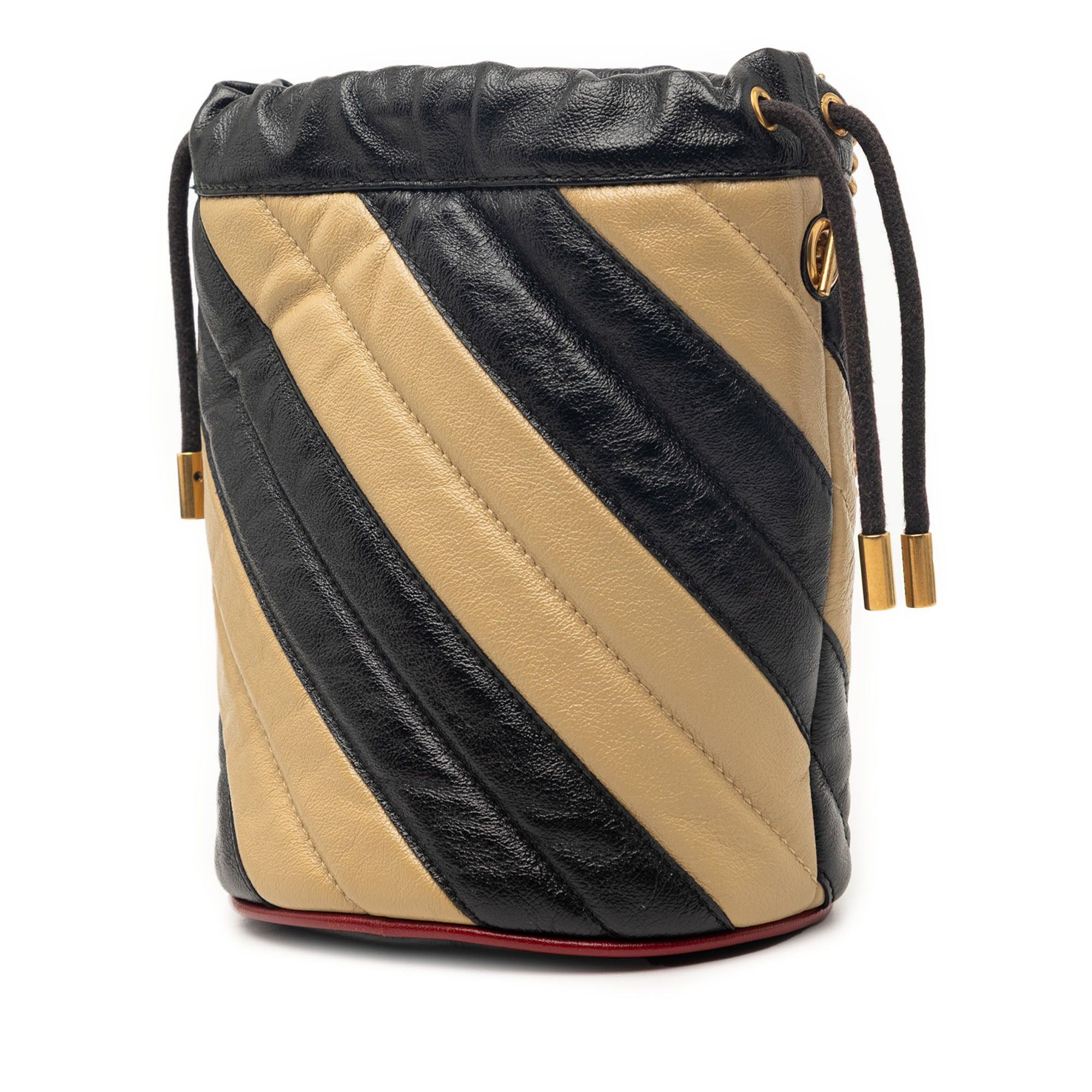 Gucci Mini GG Marmont Matelasse Diagonal Leather Torchon Bucket Bag Size ONE SIZE - 2 Thumbnail