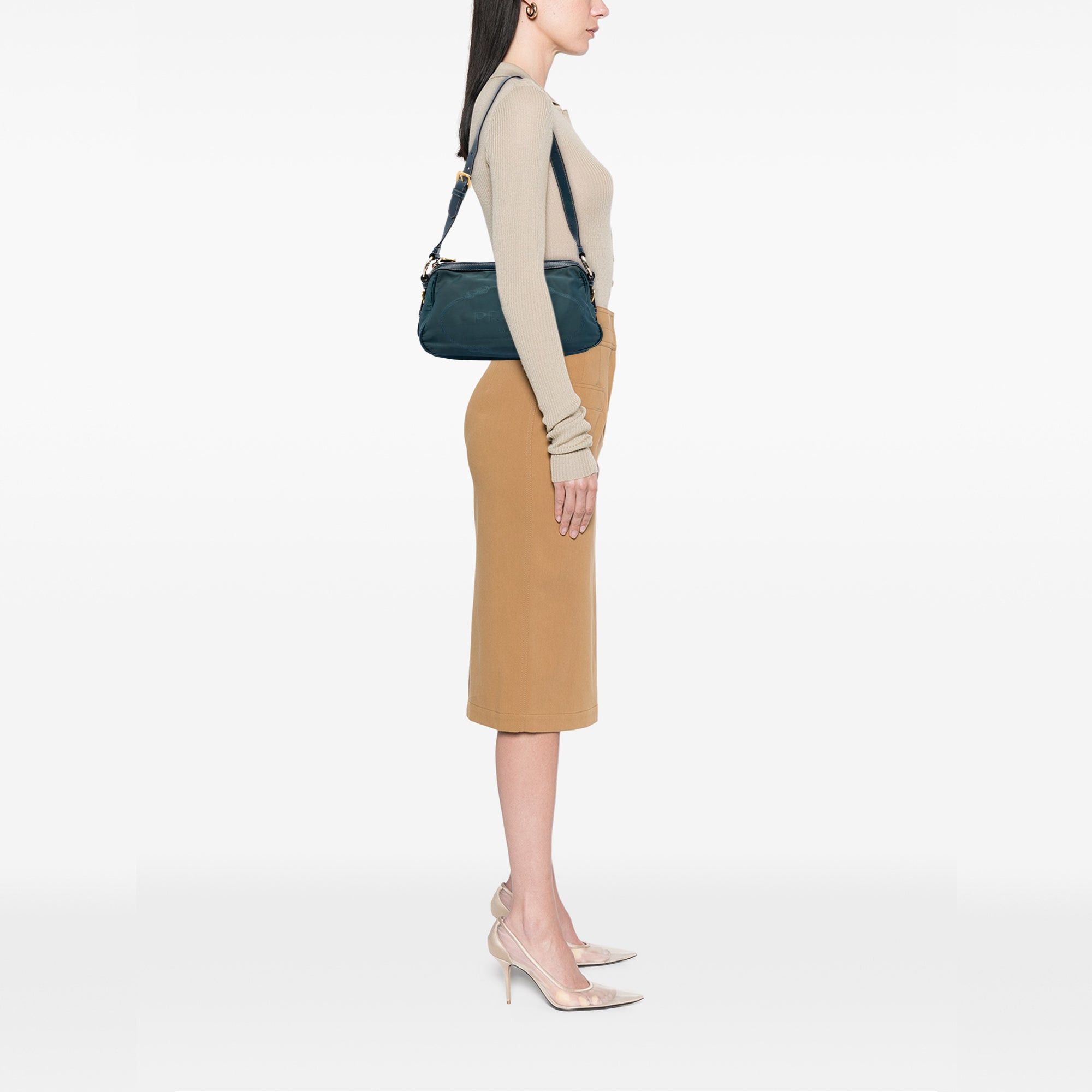 Prada Tessuto Canapa Logo Shoulder Bag Size ONE SIZE - 6 Thumbnail