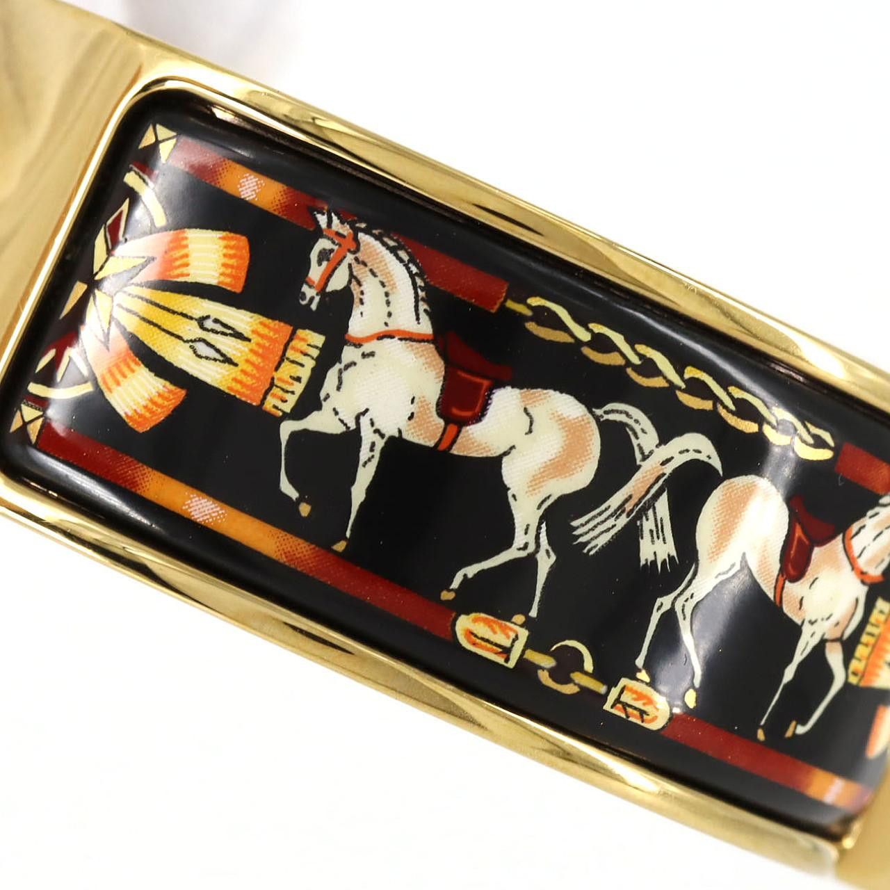 Hermes Hermes Hermes Loequet Enamel Quartz Metal Quartz LO1.201 DUTY FREE for USA Size ONE SIZE - 4 Thumbnail