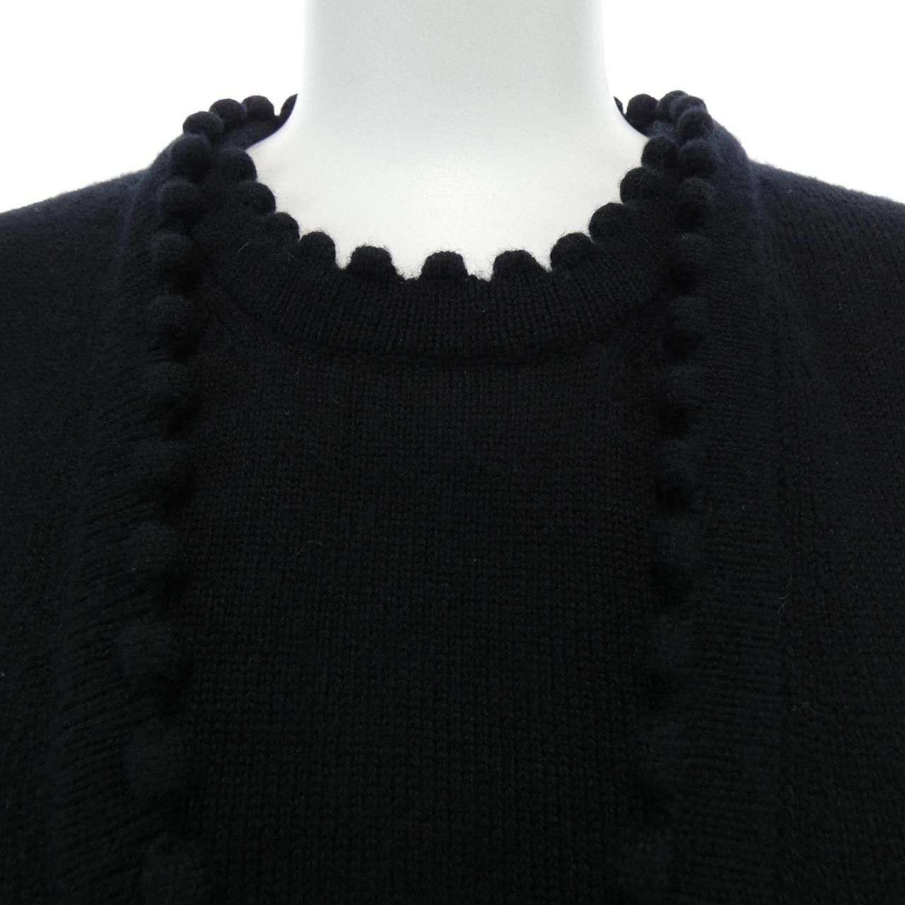 Chanel Chanel Chanel Cashmere Knit Textile Tops P59711K07794 DUTY FREE for USA Size ONE SIZE - 6 Thumbnail