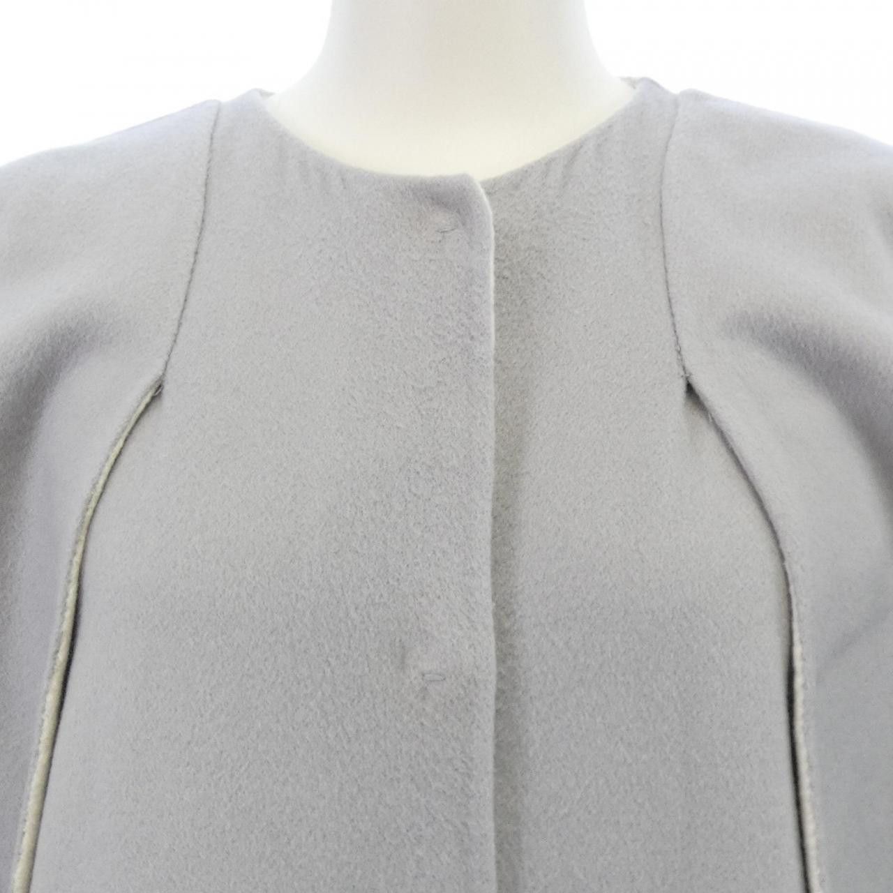 Fendi Fendi Fendi Wool Coat with Fox Fur Pockets Fur Outerwear FF8285WID DUTY FREE for USA Size ONE SIZE - 5 Thumbnail