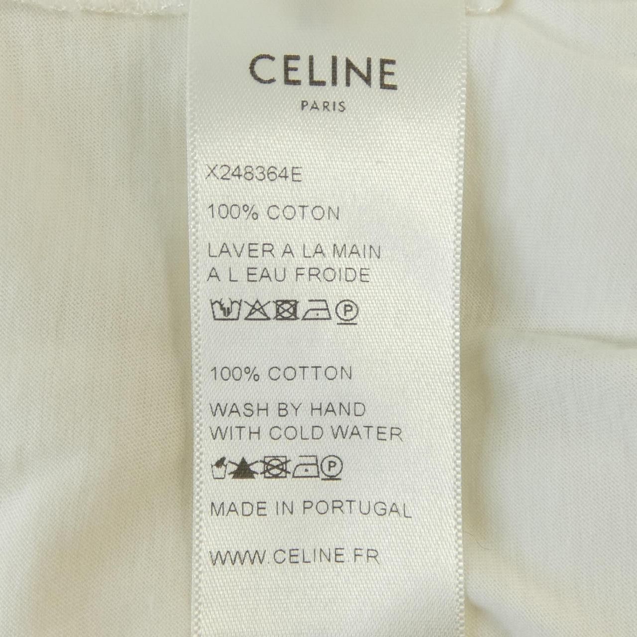 Celine Celine CELINE Cotton T Shirt Textile T-Shirts X248364E DUTY FREE for USA Size ONE SIZE - 3 Thumbnail