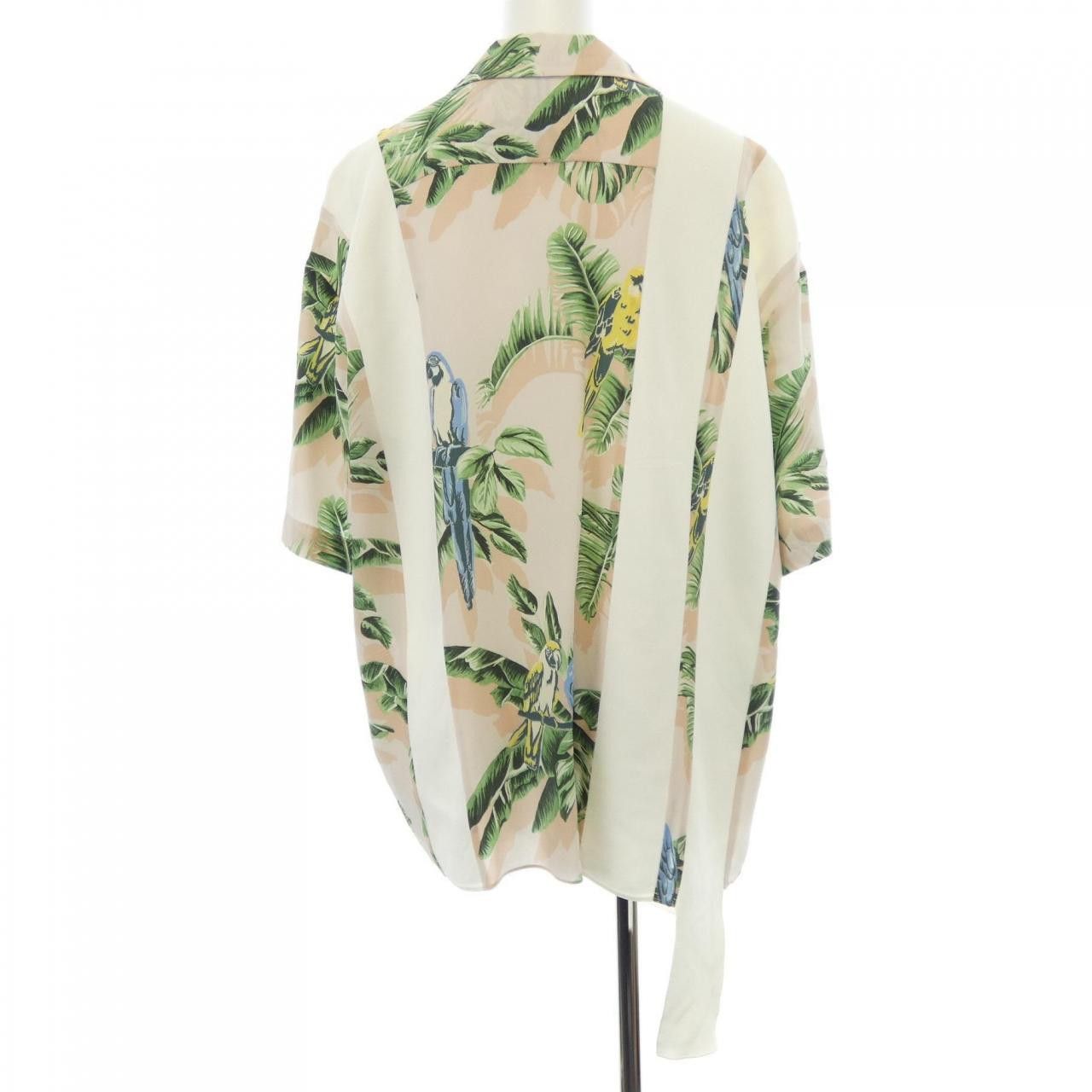Stella McCartney Stella Mccartney Stella McCartney Silk Short Sleeve Shirt Textile Tops 495406SKA12 DUTY FREE for USA Size ONE SIZE - 2 Thumbnail
