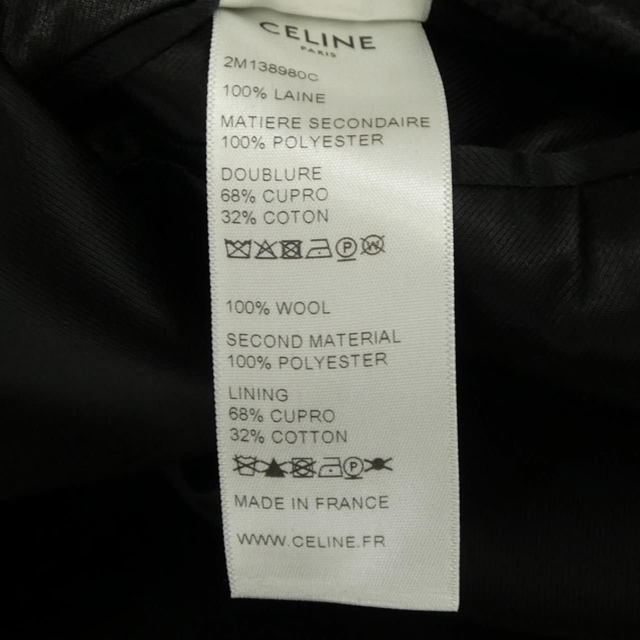 Celine Celine Celine Wool Coat Others Outerwear 2M138980C DUTY FREE for USA Size ONE SIZE - 3 Thumbnail