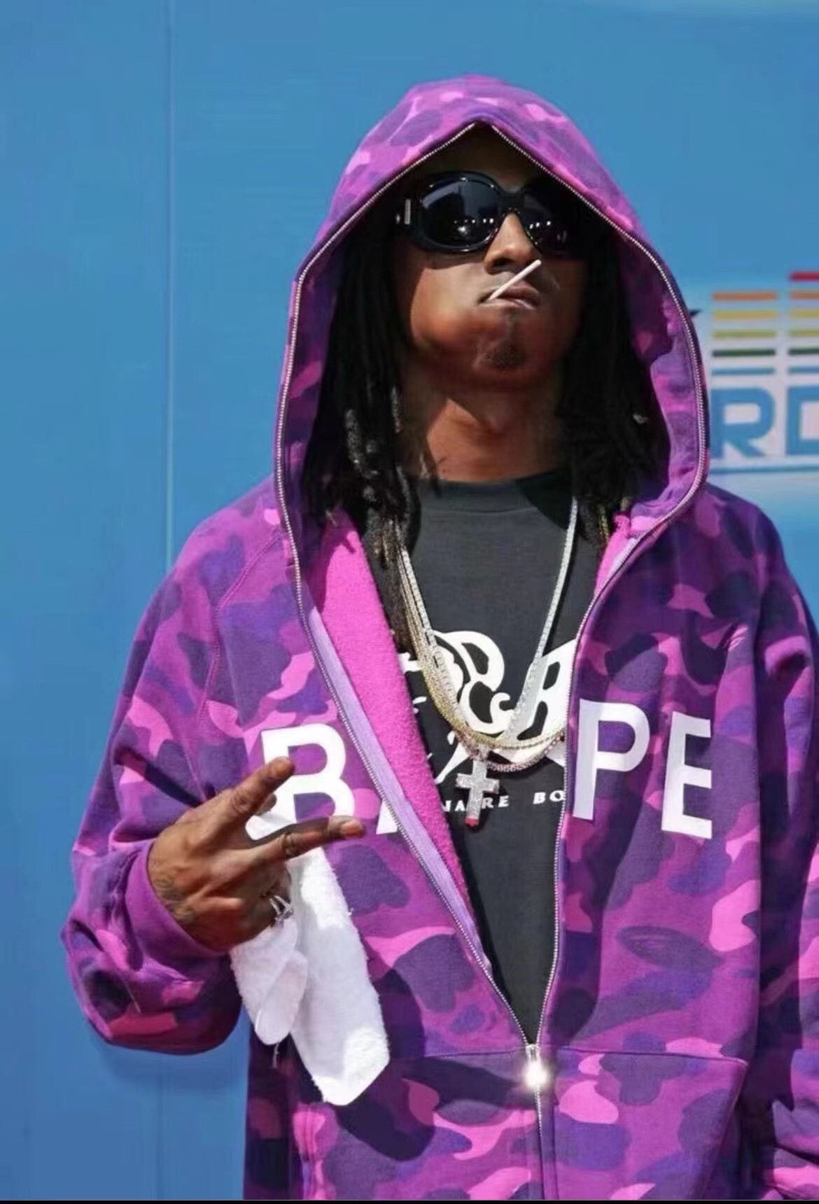 Bape Bape Retro Camo Multi Hoodie l Men Size US L / EU 52-54 / 3 - 8 Thumbnail