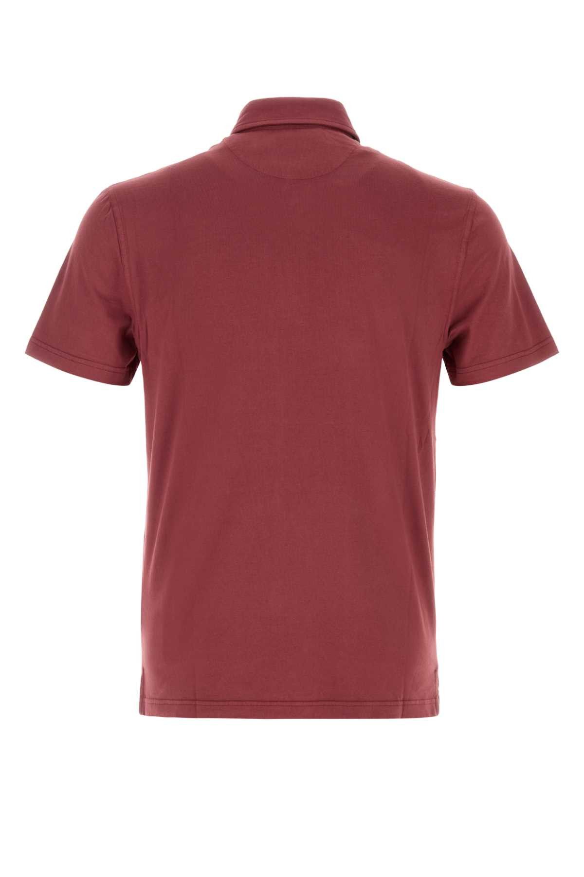 Fedeli Tyrian Purple Stretch Cotton Polo Shirt Size US XXL / EU 58 / 5 - 2 Thumbnail
