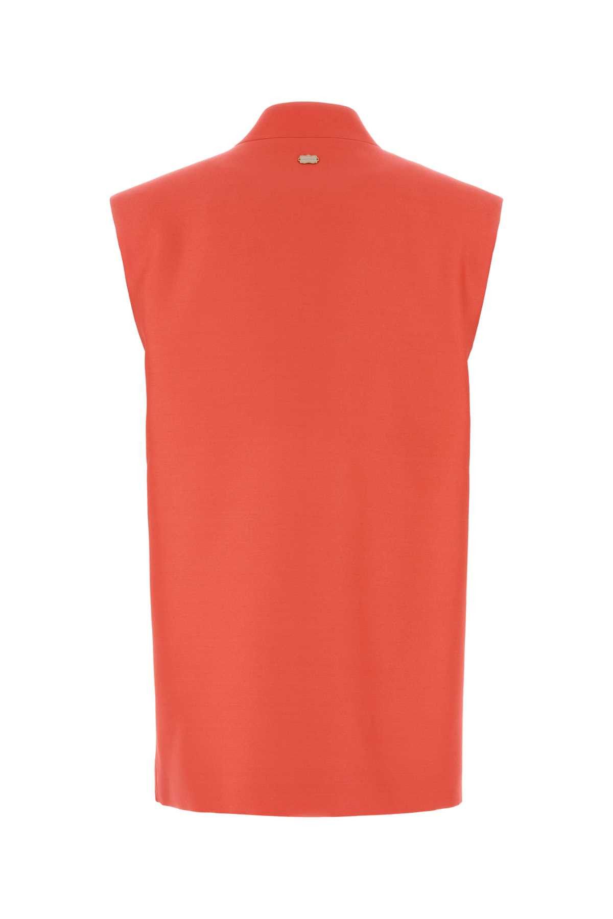 Agnona Coral Wool Blend Vest Size M / US 6-8 / IT 42-44 - 2 Thumbnail