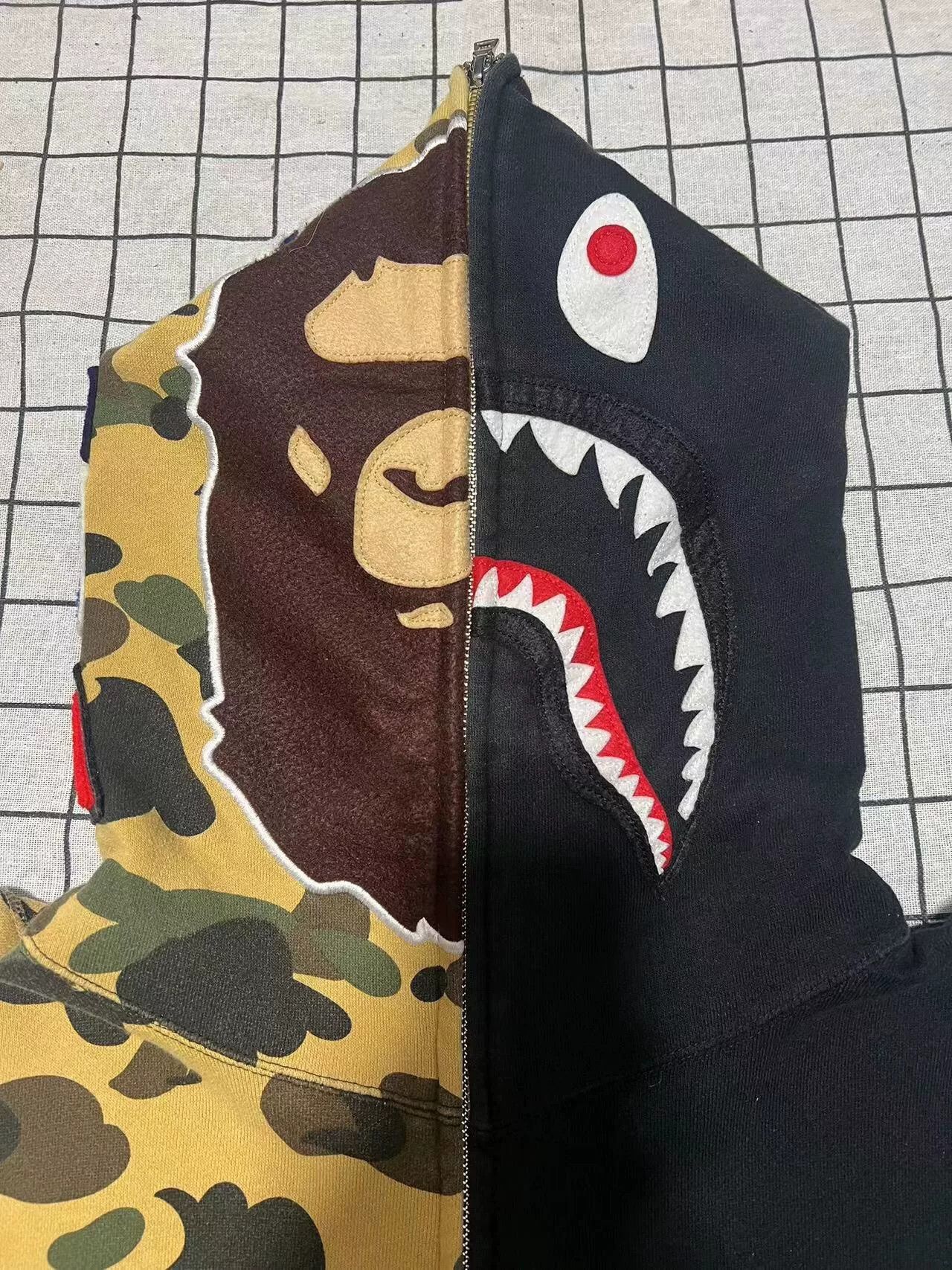Bape Bape Shark Camo Multi Hoodie xl Men Size US XL / EU 56 / 4 - 3 Thumbnail
