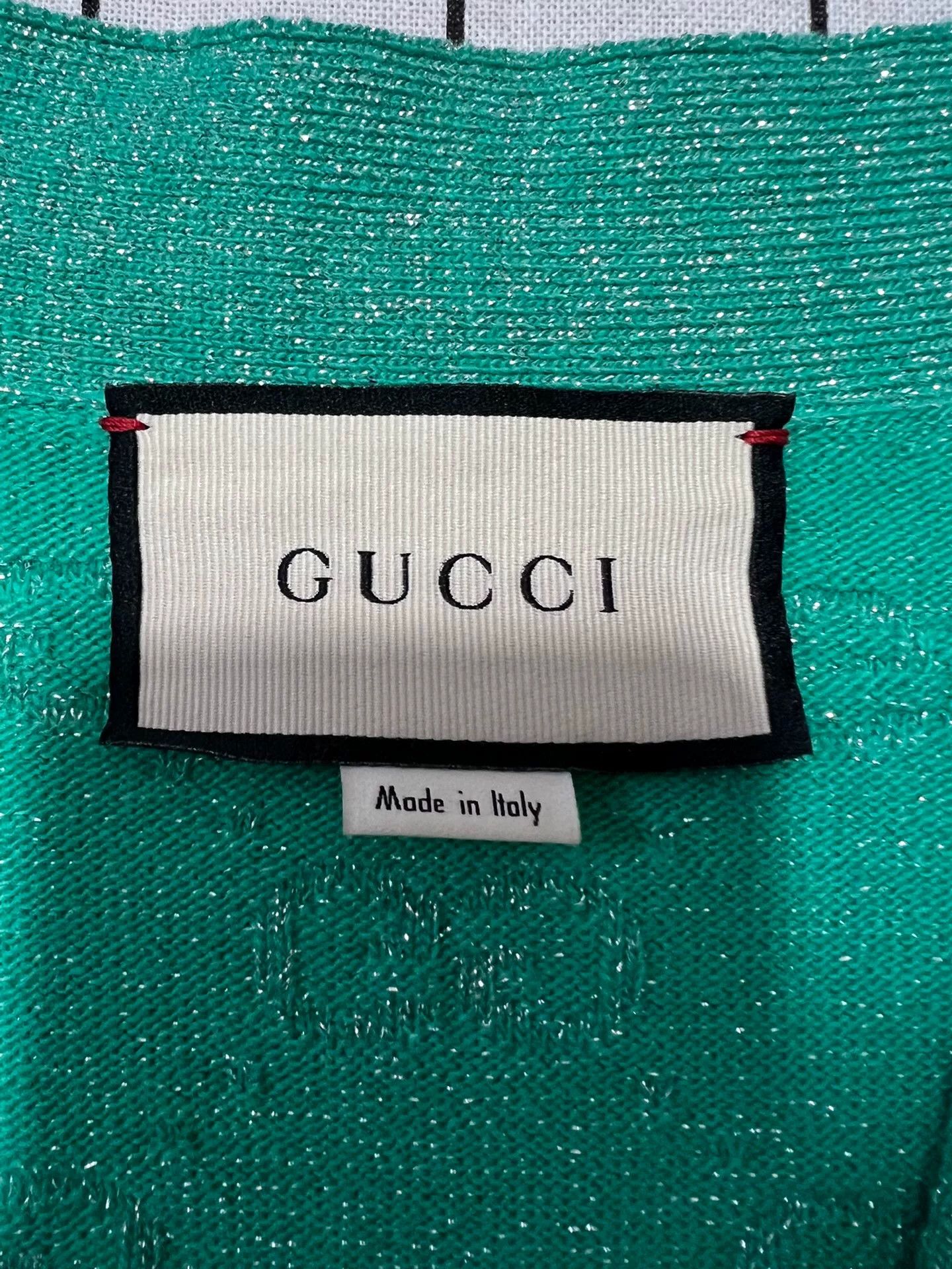 Gucci Gucci Knit Printed Green Sweater S Women Size S / US 4 / IT 40 - 3 Thumbnail