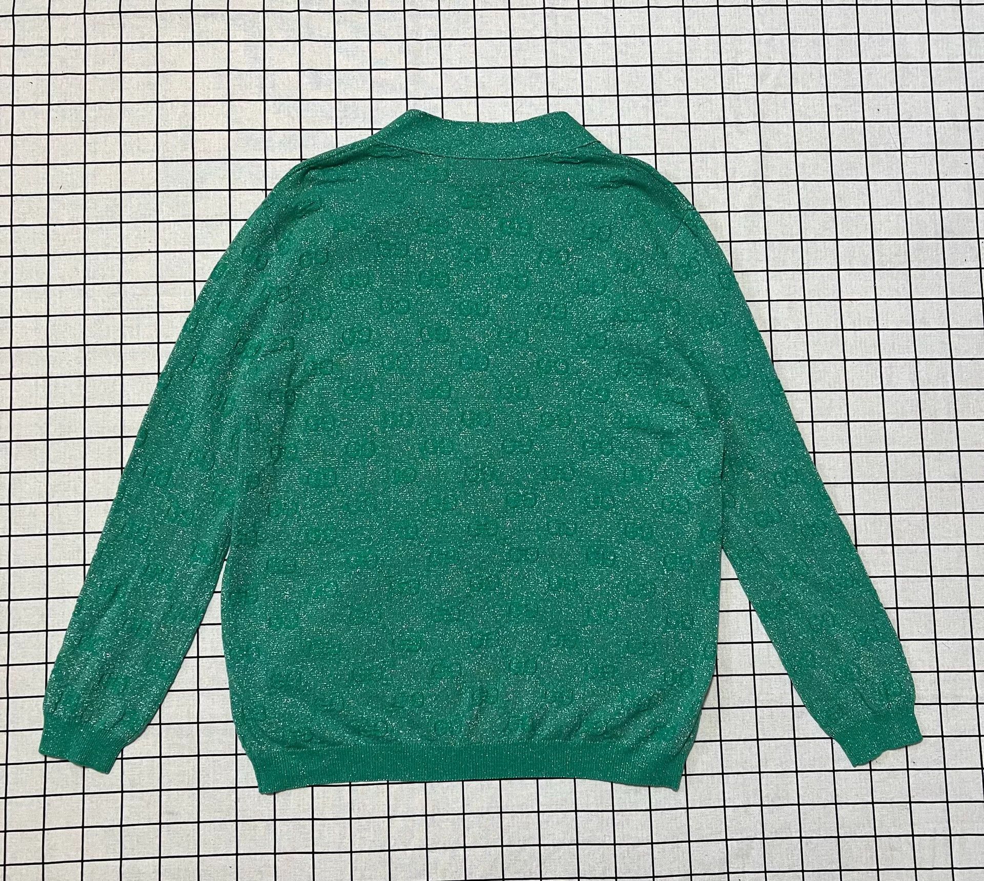 Gucci Gucci Knit Printed Green Sweater S Women Size S / US 4 / IT 40 - 2 Thumbnail