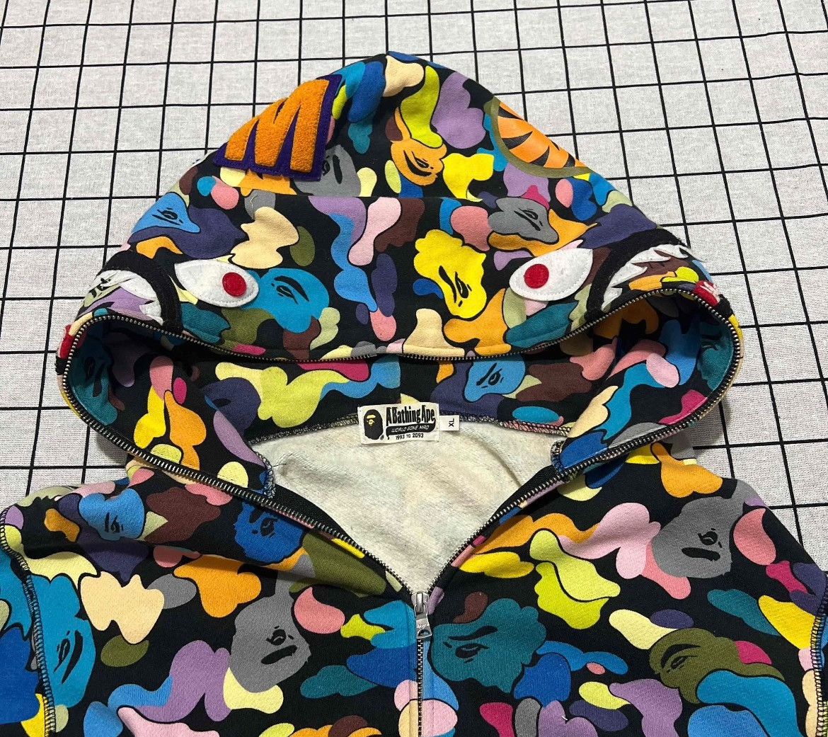 Bape Bape Denim Shark Black Light Jacket xl Men Size US XL / EU 56 / 4 - 3 Thumbnail