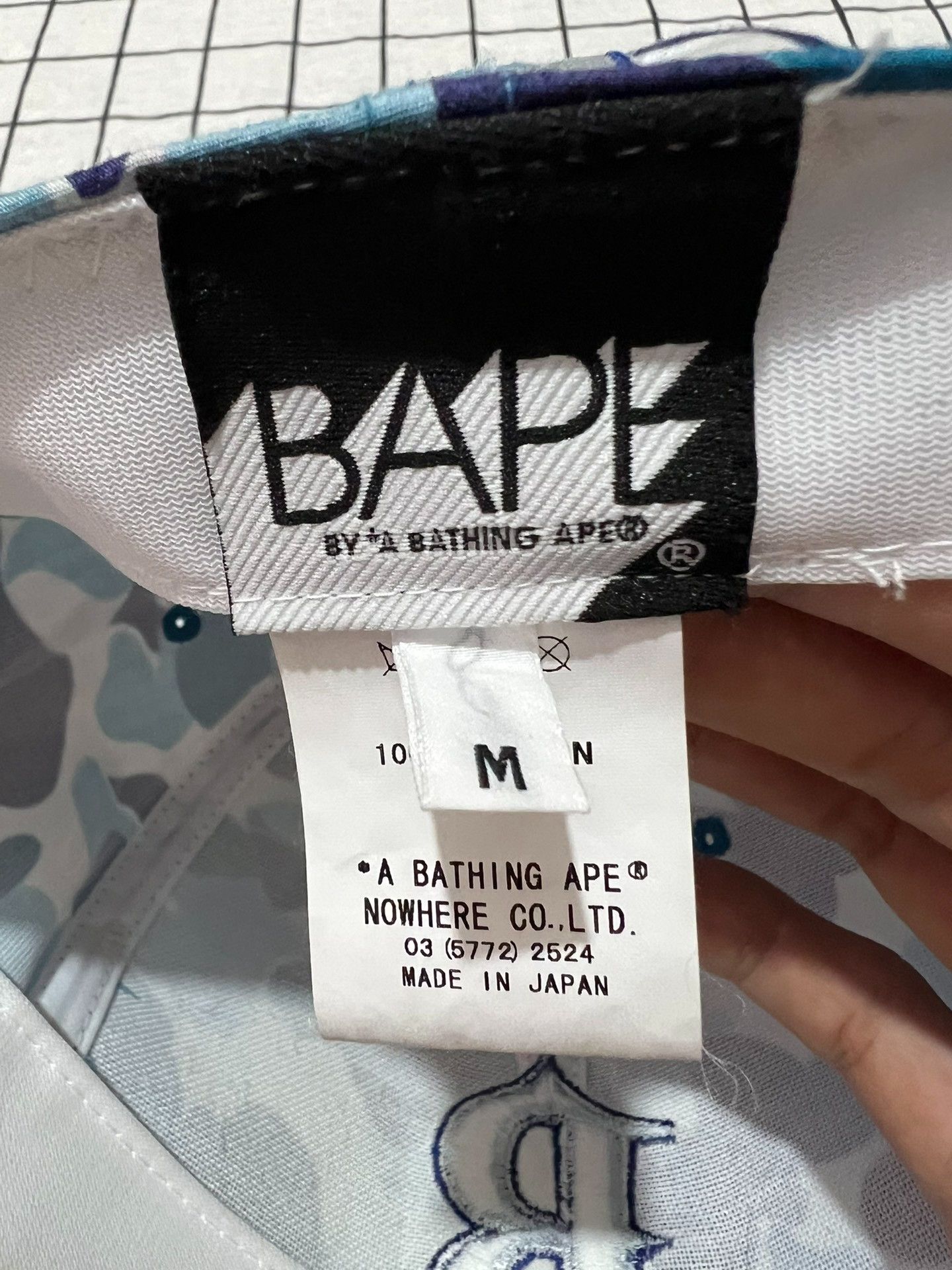 Bape Bape Retro Camo Blue Hat one size Men Size ONE SIZE - 4 Thumbnail