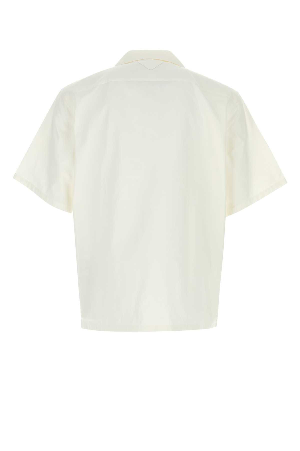 Prada White Poplin Shirt Size US L / EU 52-54 / 3 - 2 Thumbnail