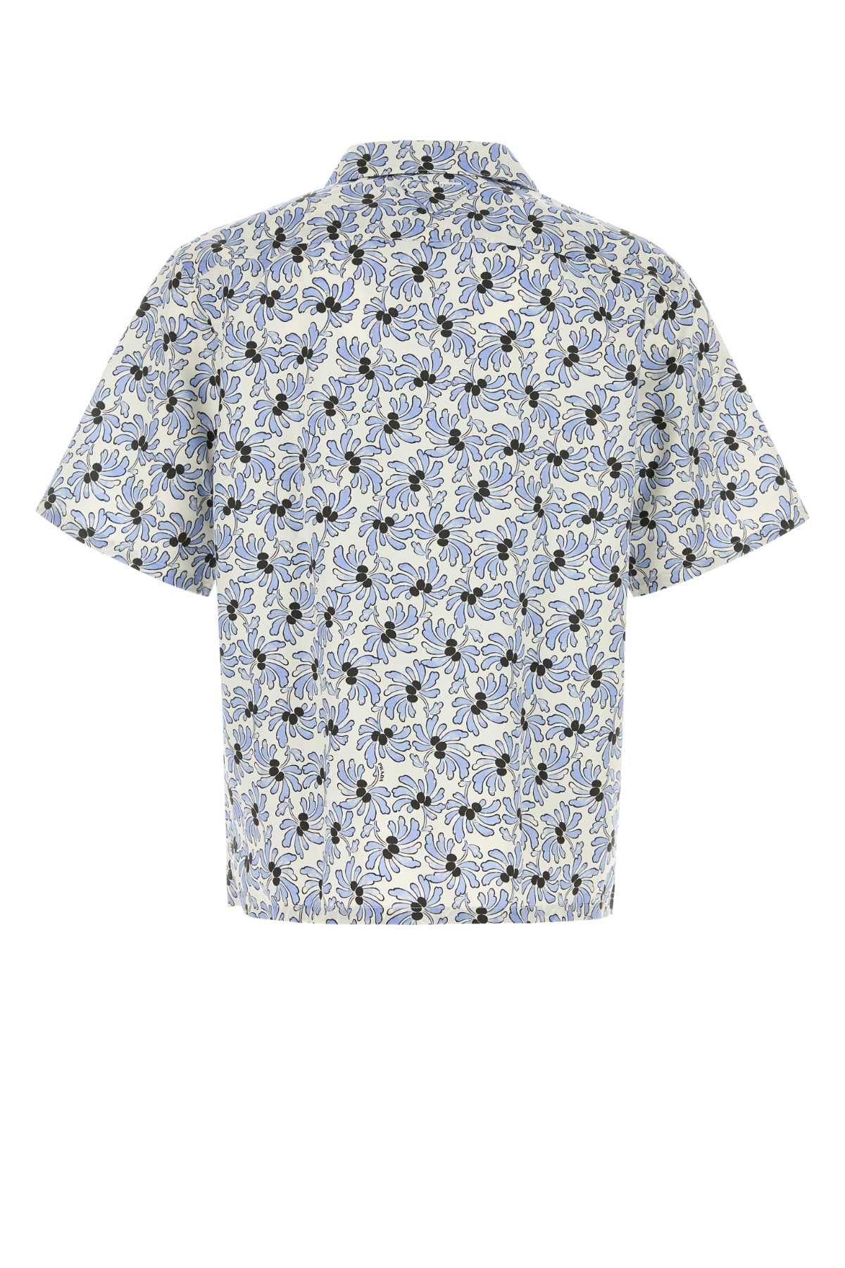 Prada Printed Poplin Shirt Size US L / EU 52-54 / 3 - 2 Thumbnail