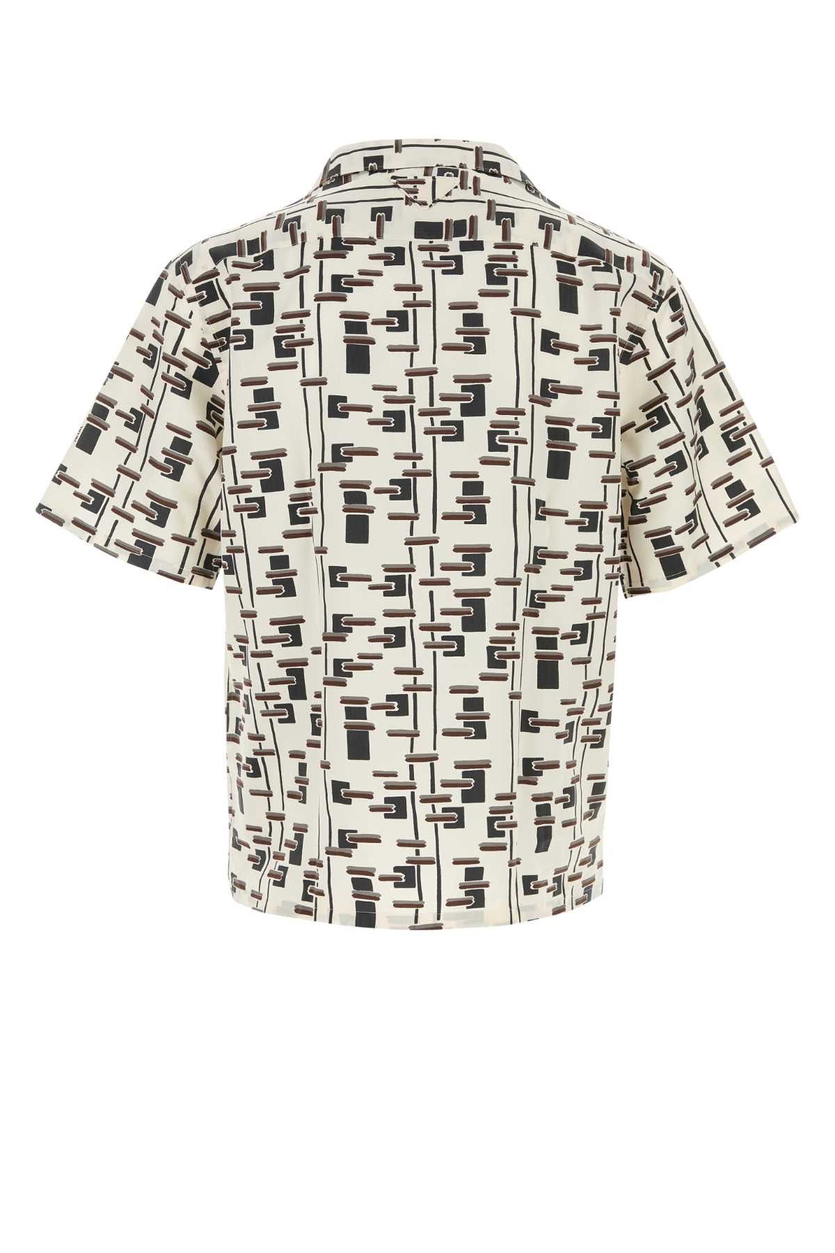 Prada Printed Poplin Shirt Size US XL / EU 56 / 4 - 2 Thumbnail