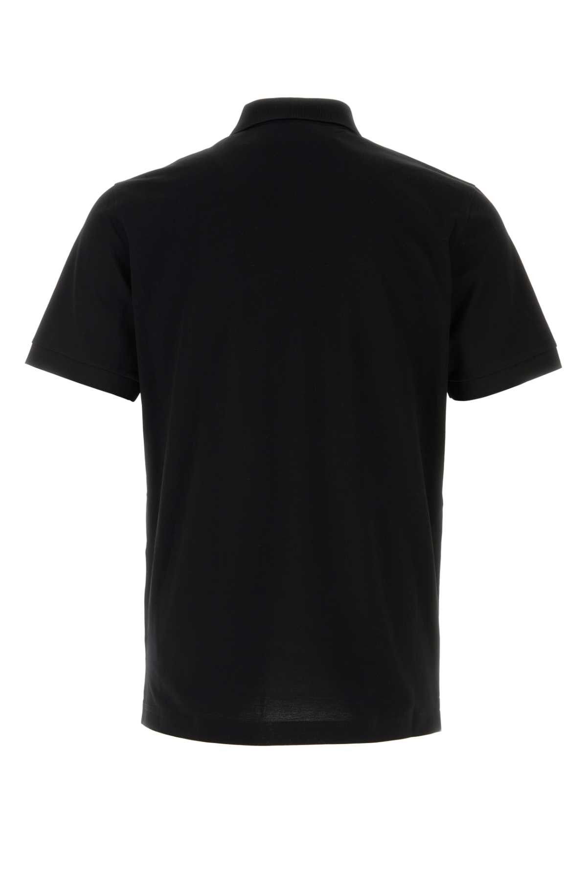 Prada Black Piquet Polo Shirt Size US XL / EU 56 / 4 - 2 Thumbnail