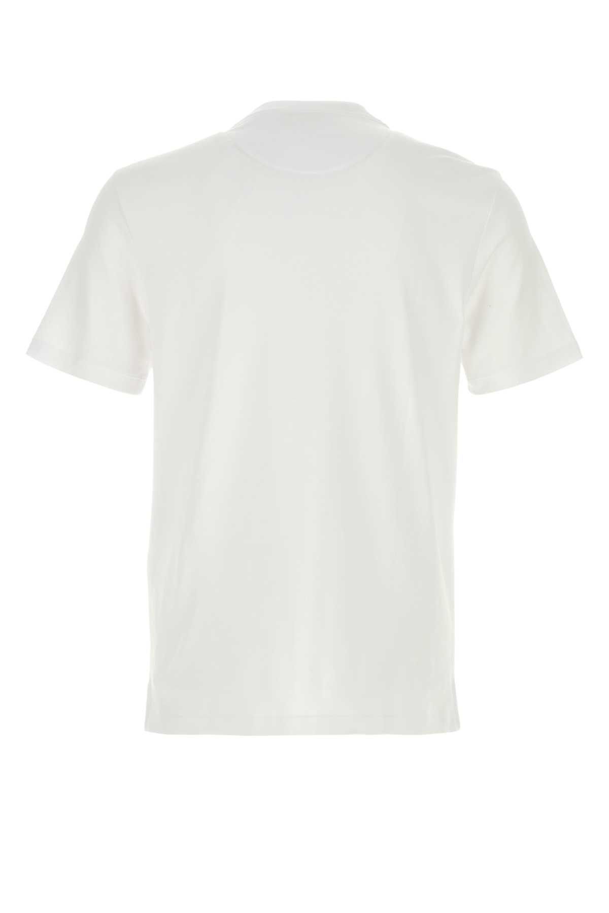 Brioni White Cotton T-Shirt Size US XL / EU 56 / 4 - 2 Thumbnail