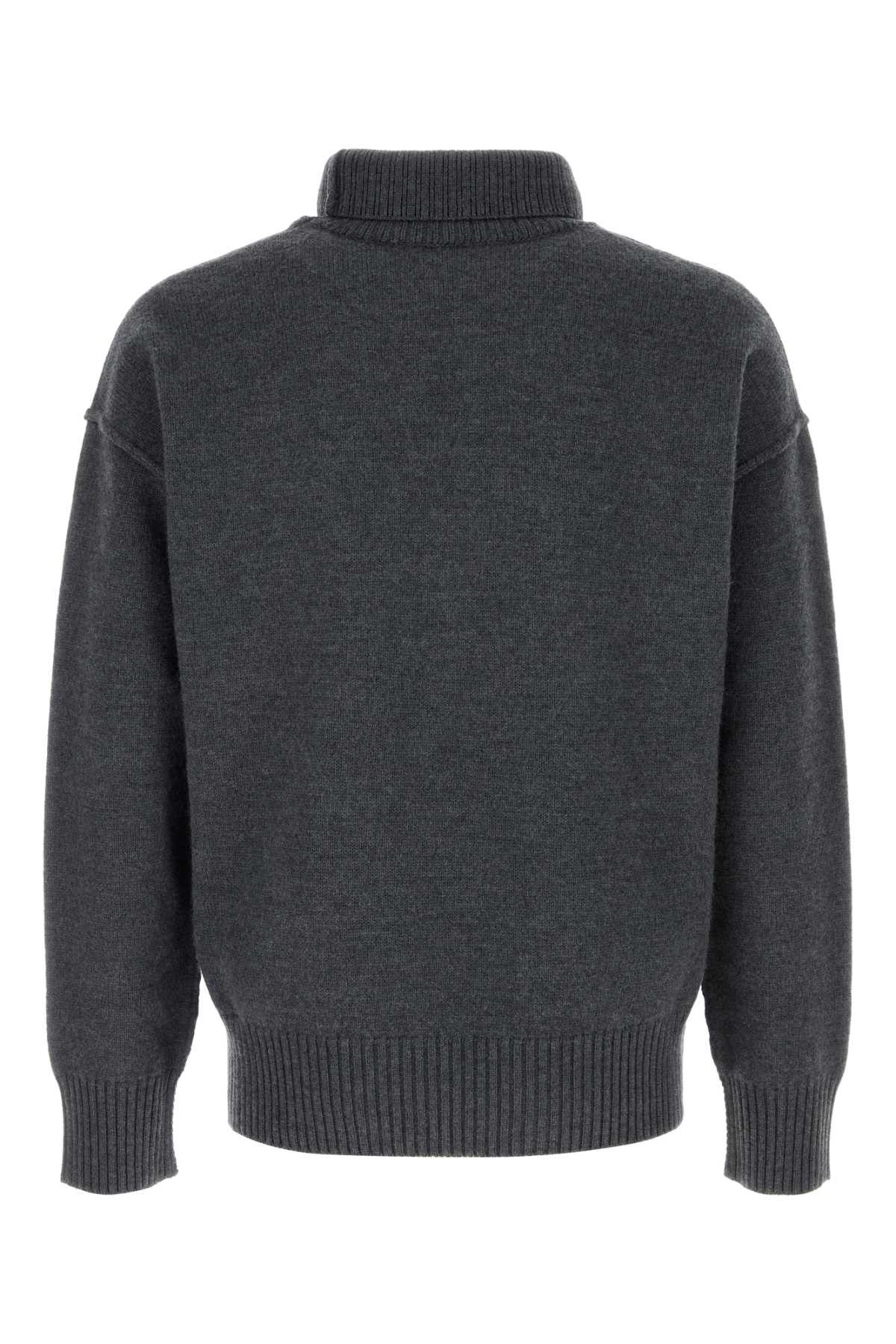 AMI Dark Grey Wool Sweater Size US XL / EU 56 / 4 - 2 Thumbnail