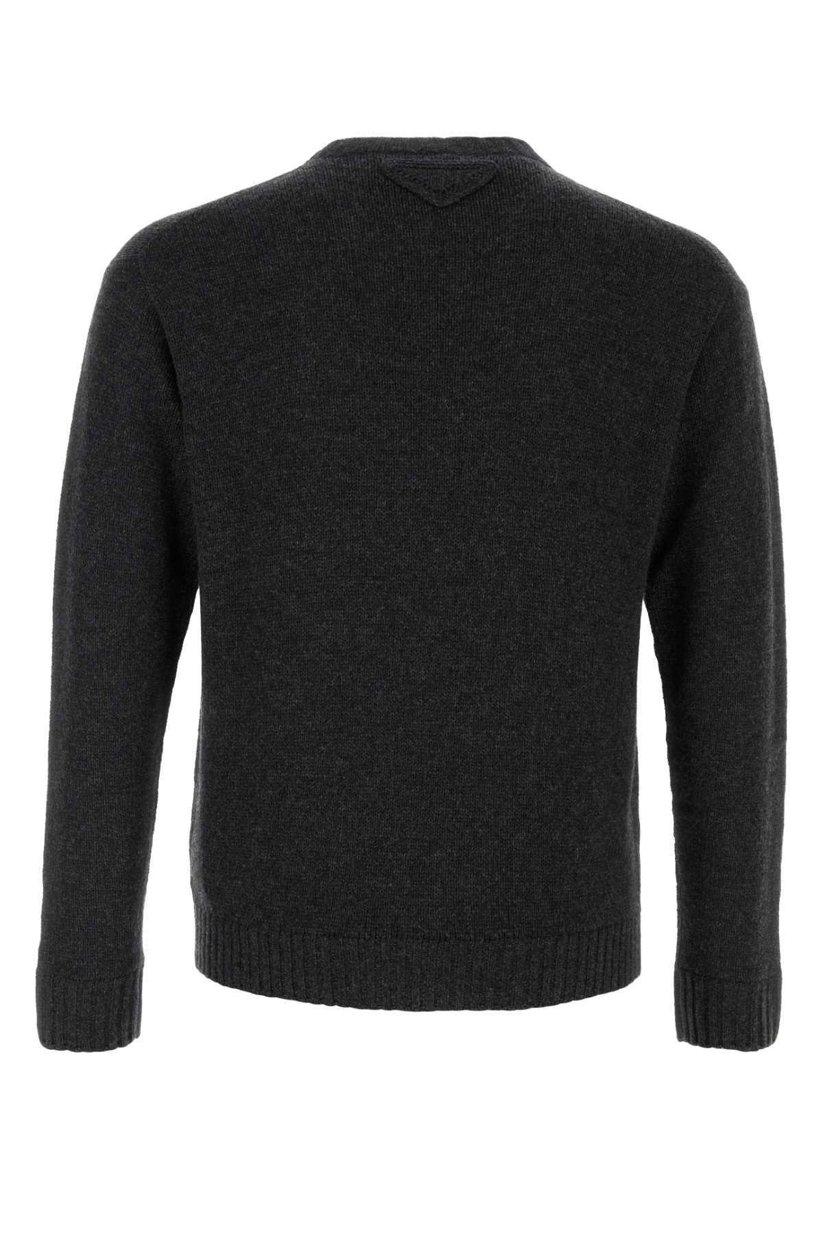 Prada Charcoal Cashmere Blend Sweater Size US L / EU 52-54 / 3 - 2 Thumbnail