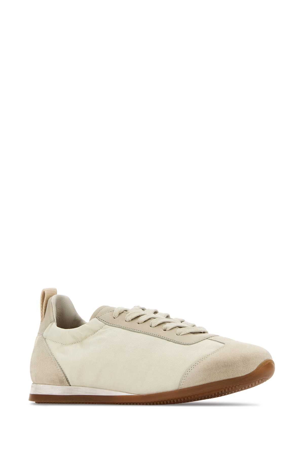 Uma Wang Ivory Canvas And Suede Sneakers Size US 10 / IT 40 - 2 Thumbnail