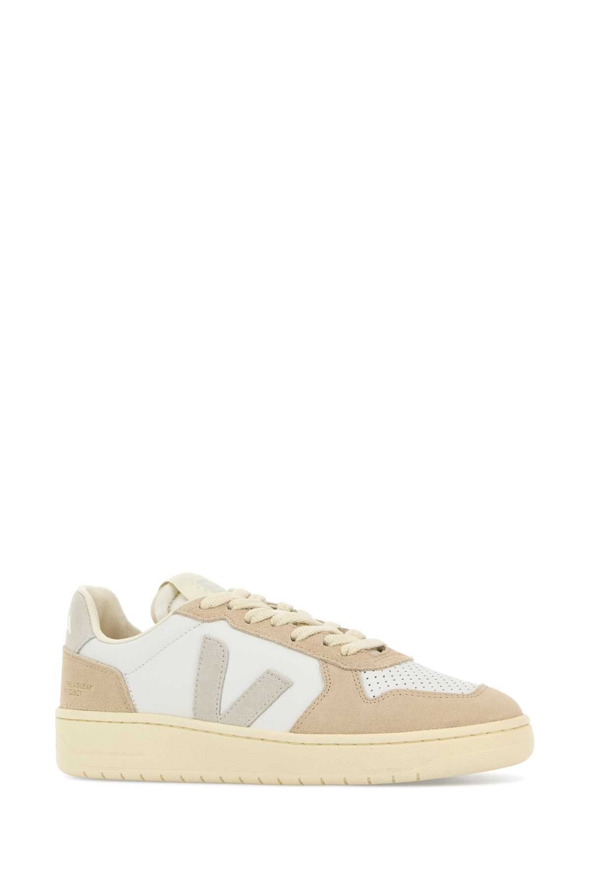 Veja Two-Tone Leather And Suede V-82 Sneakers Size US 10 / IT 40 - 2 Thumbnail