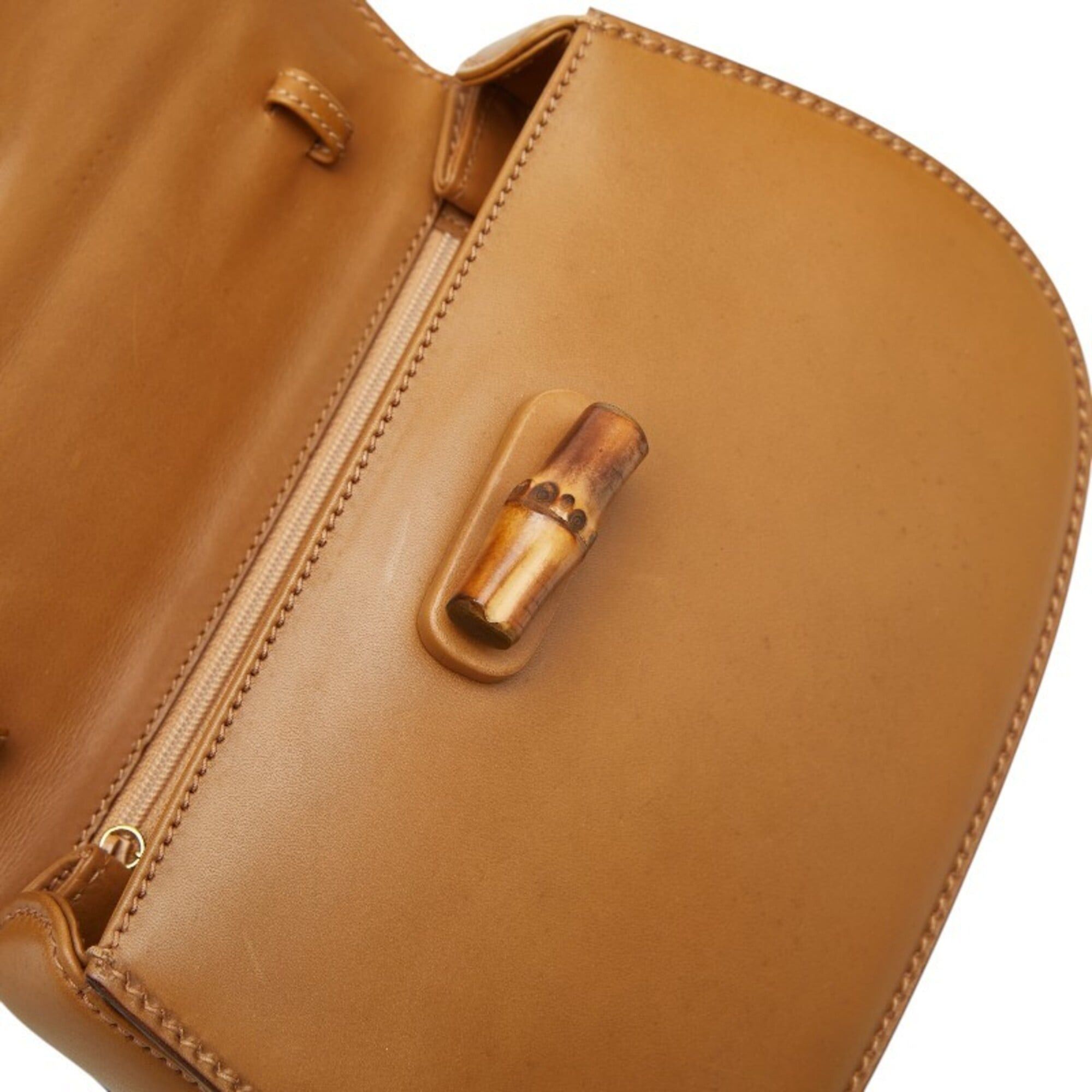 Gucci Gucci Bamboo Handbag Shoulder Bag 2WAY 000 46 0188 Brown Leather Women's GUCCI Size ONE SIZE - 9 Thumbnail