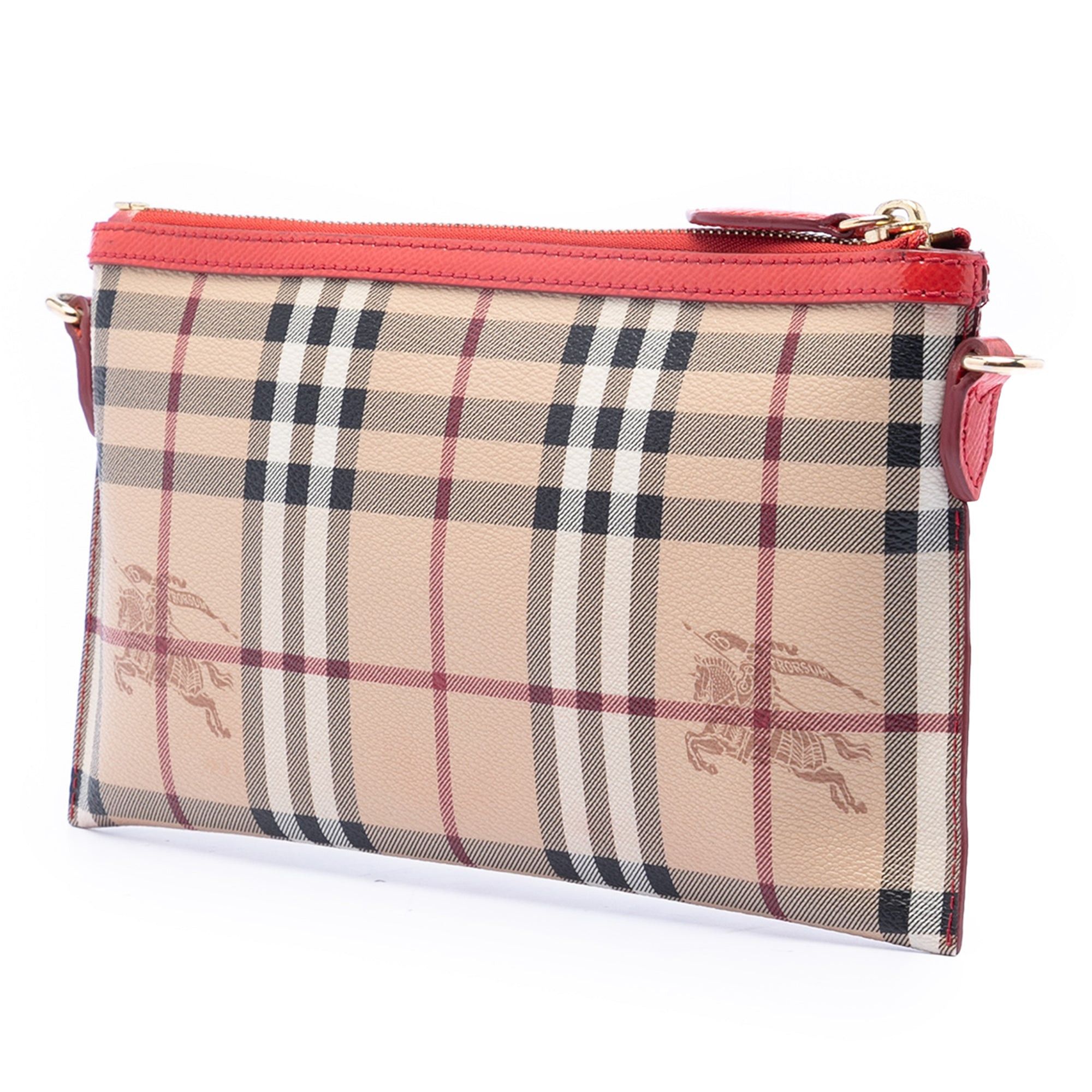 Burberry Haymarket Check Coated Canvas Peyton Crossbody Size ONE SIZE - 2 Thumbnail