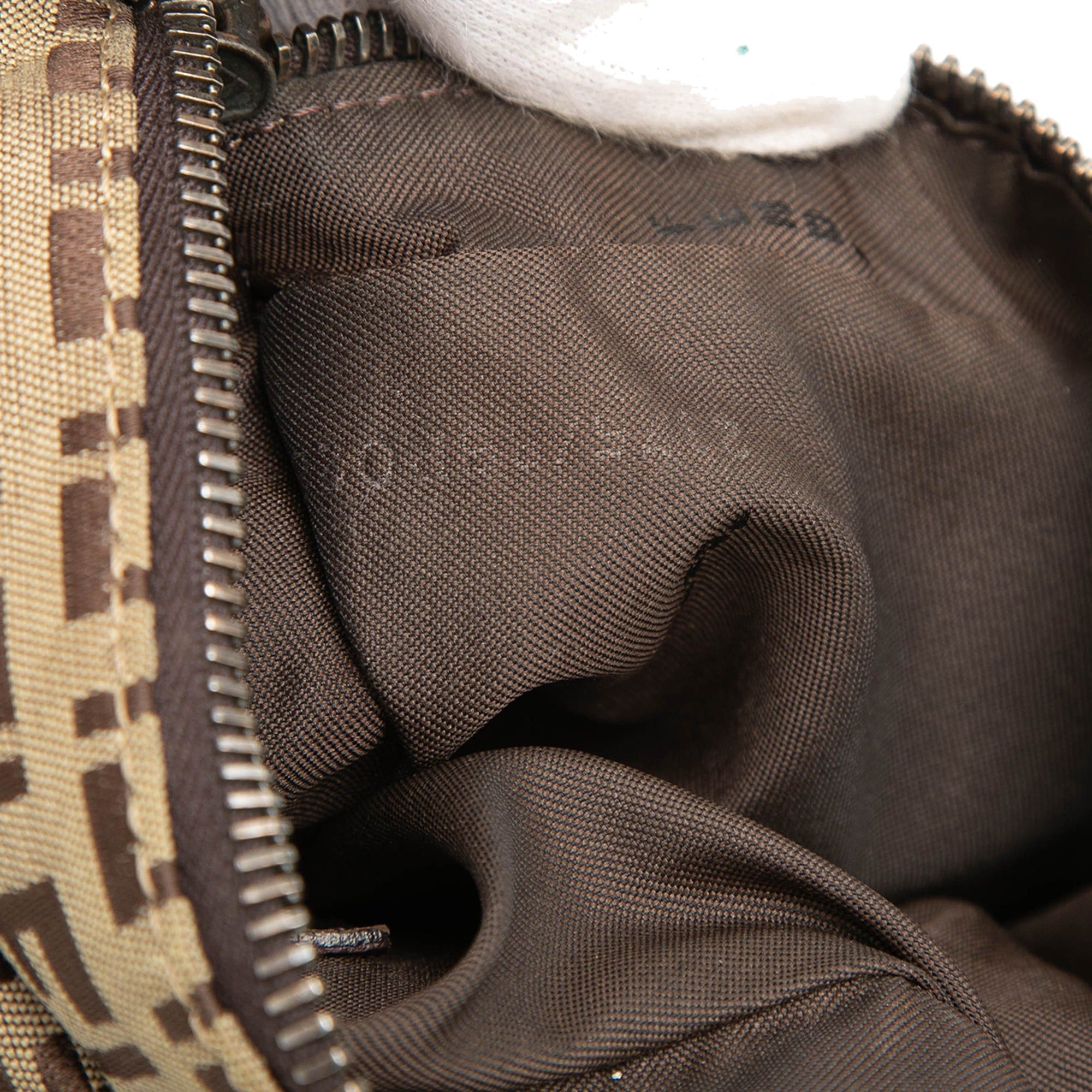 Fendi Zucchino Canvas Oyster Shoulder Bag Size ONE SIZE - 6 Thumbnail