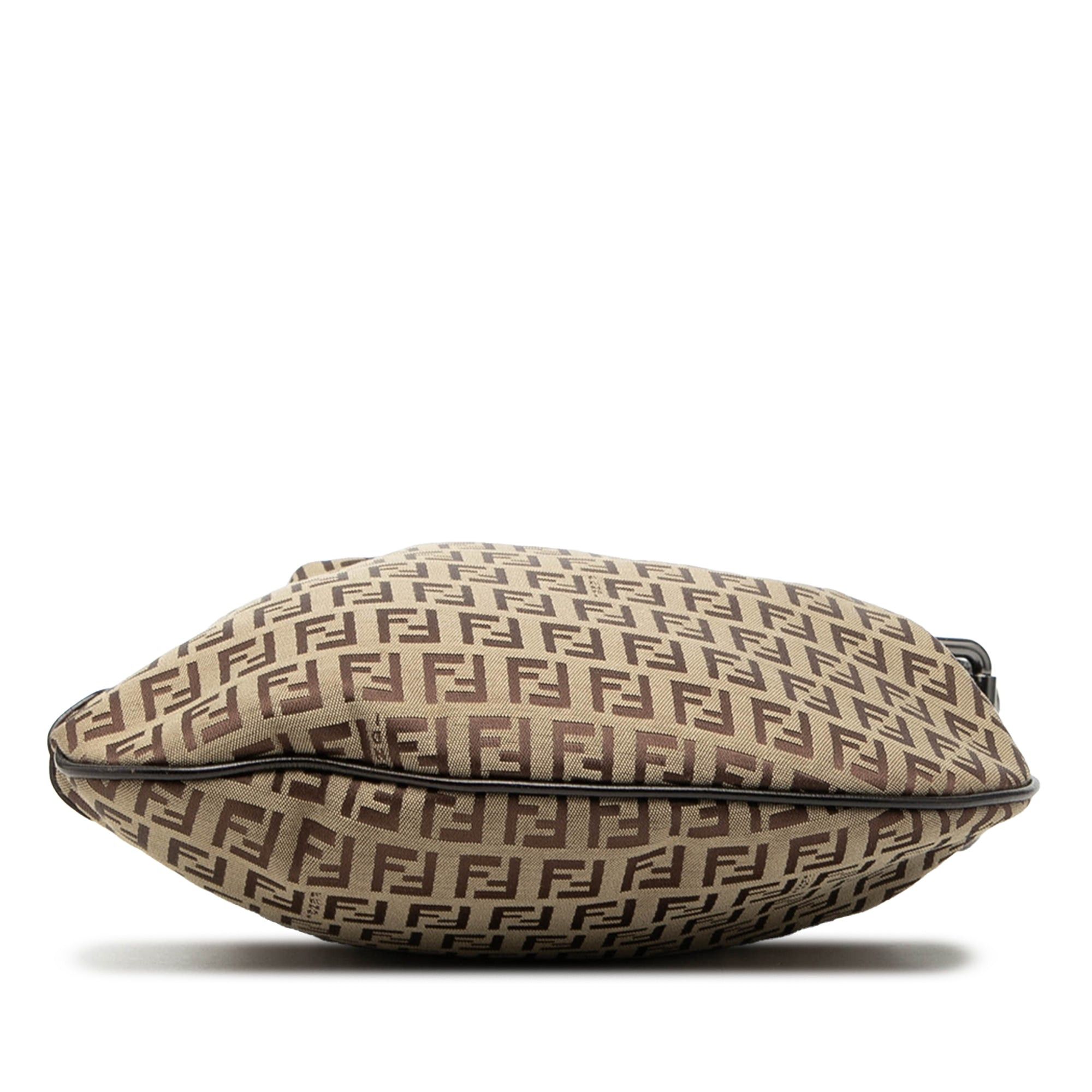 Fendi Zucchino Canvas Oyster Shoulder Bag Size ONE SIZE - 3 Thumbnail