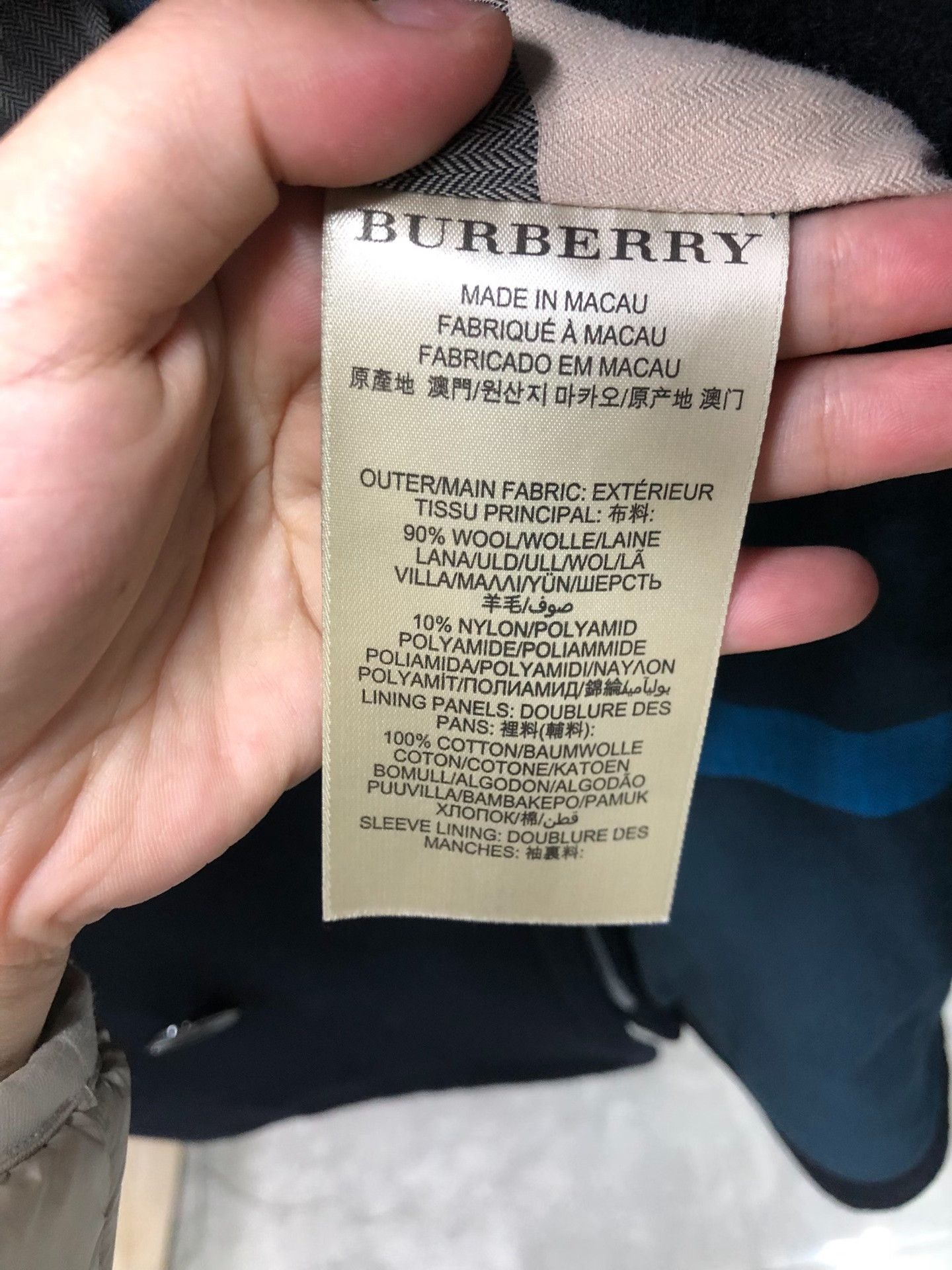 Burberry Burberry Navy Double Breasted Pea Coat US S Size US S / EU 44-46 / 1 - 5 Thumbnail
