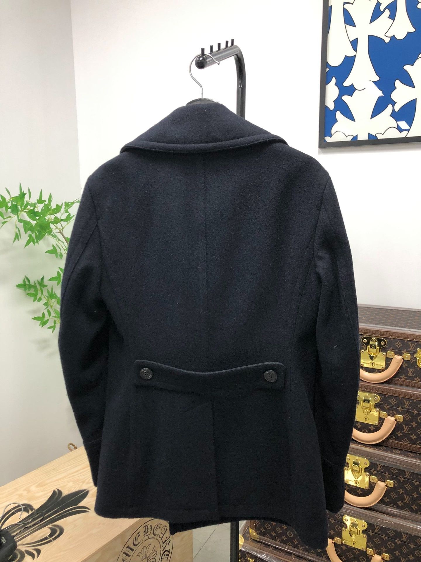 Burberry Burberry Navy Double Breasted Pea Coat US S Size US S / EU 44-46 / 1 - 3 Thumbnail