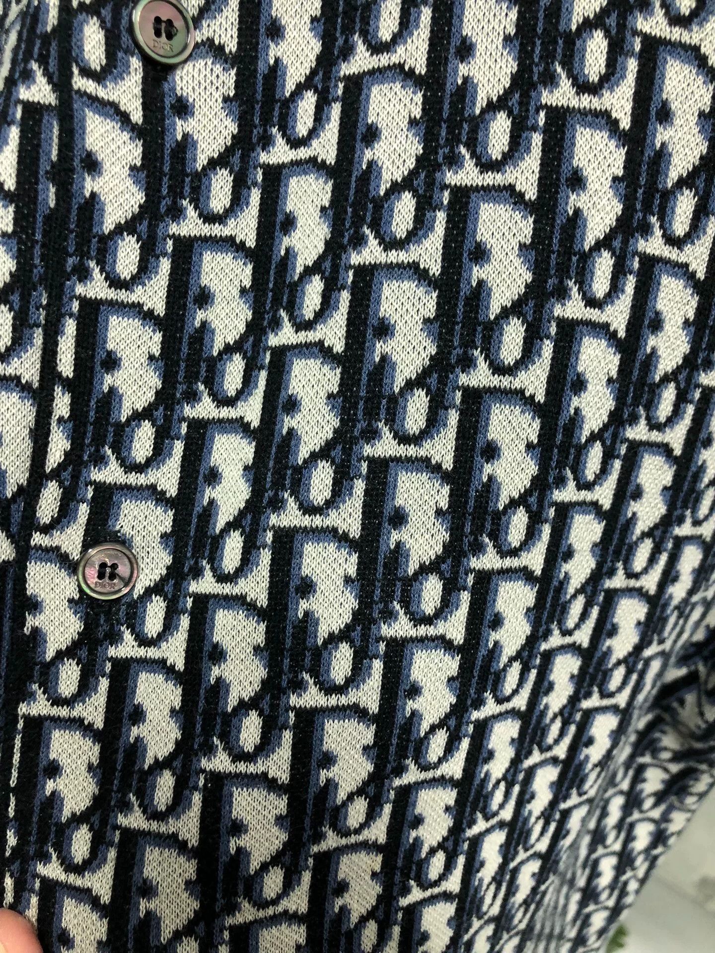 Dior Dior Oblique Jacquard Long Sleeve Shirt XS Size US XS / EU 42 / 0 - 5 Thumbnail